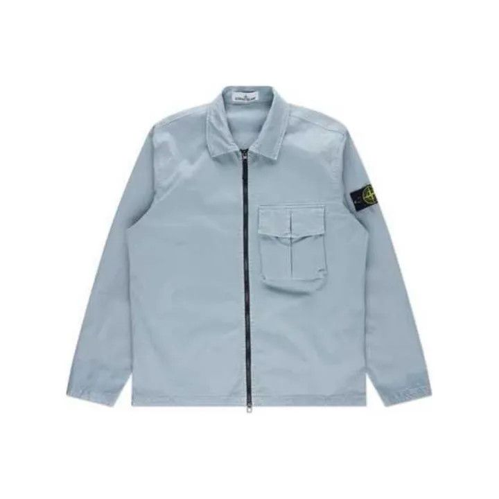 Stone Island Stone Island SS23 Light Blue Shirt Jacket Size US L / EU 52-54 / 3 - 1 Thumbnail
