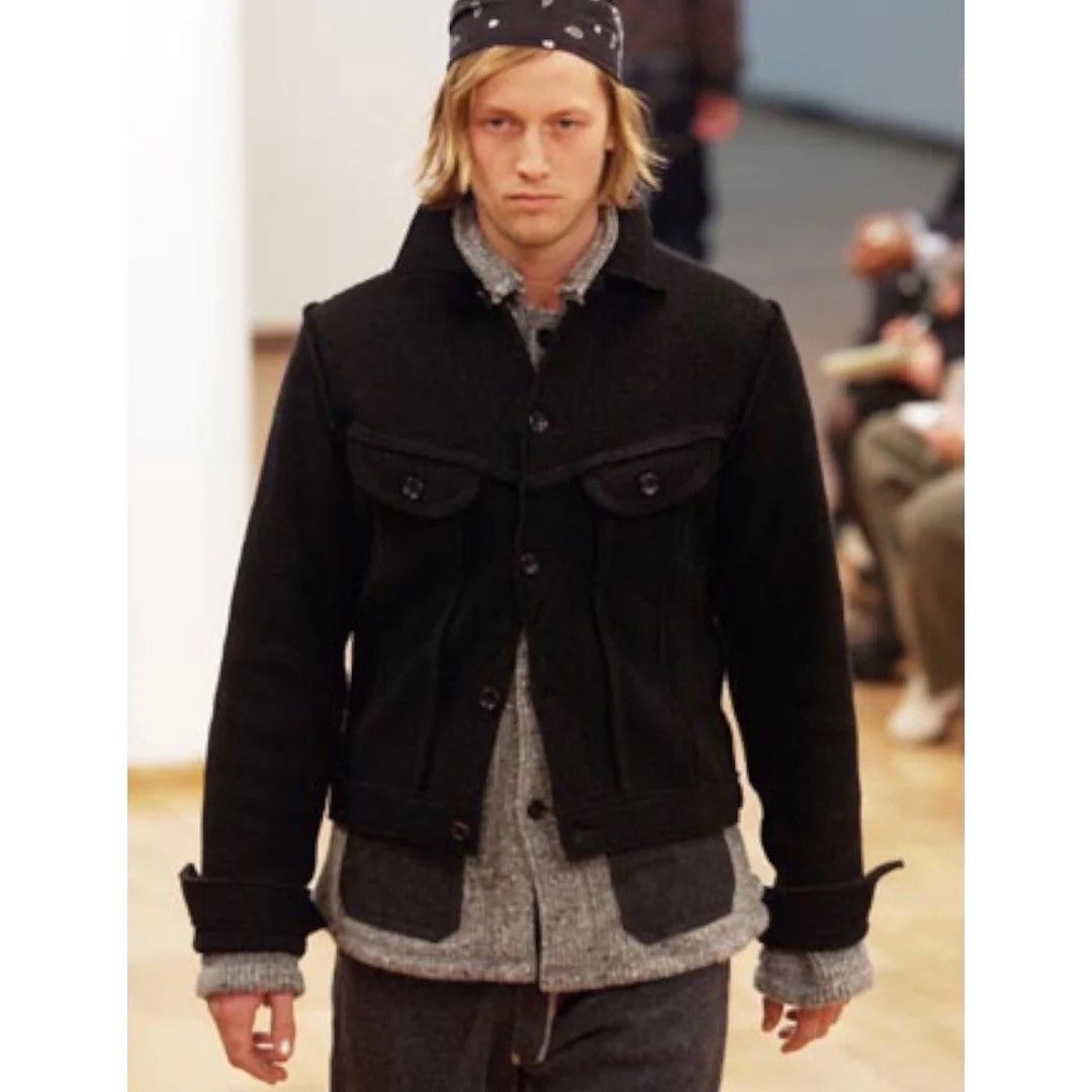 Comme des Garcons × Comme des Garcons Homme × Junya Watanabe Junya Watanabe Comme Des Garçons AW03 Wool Trucker Jacket Size US L / EU 52-54 / 3 - 5 Thumbnail