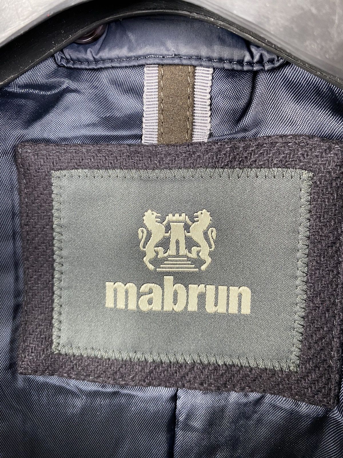 Other Mabrun Italy Wool-Viscose Navy Blue Coat Men size 52 Size US L / EU 52-54 / 3 - 13 Thumbnail