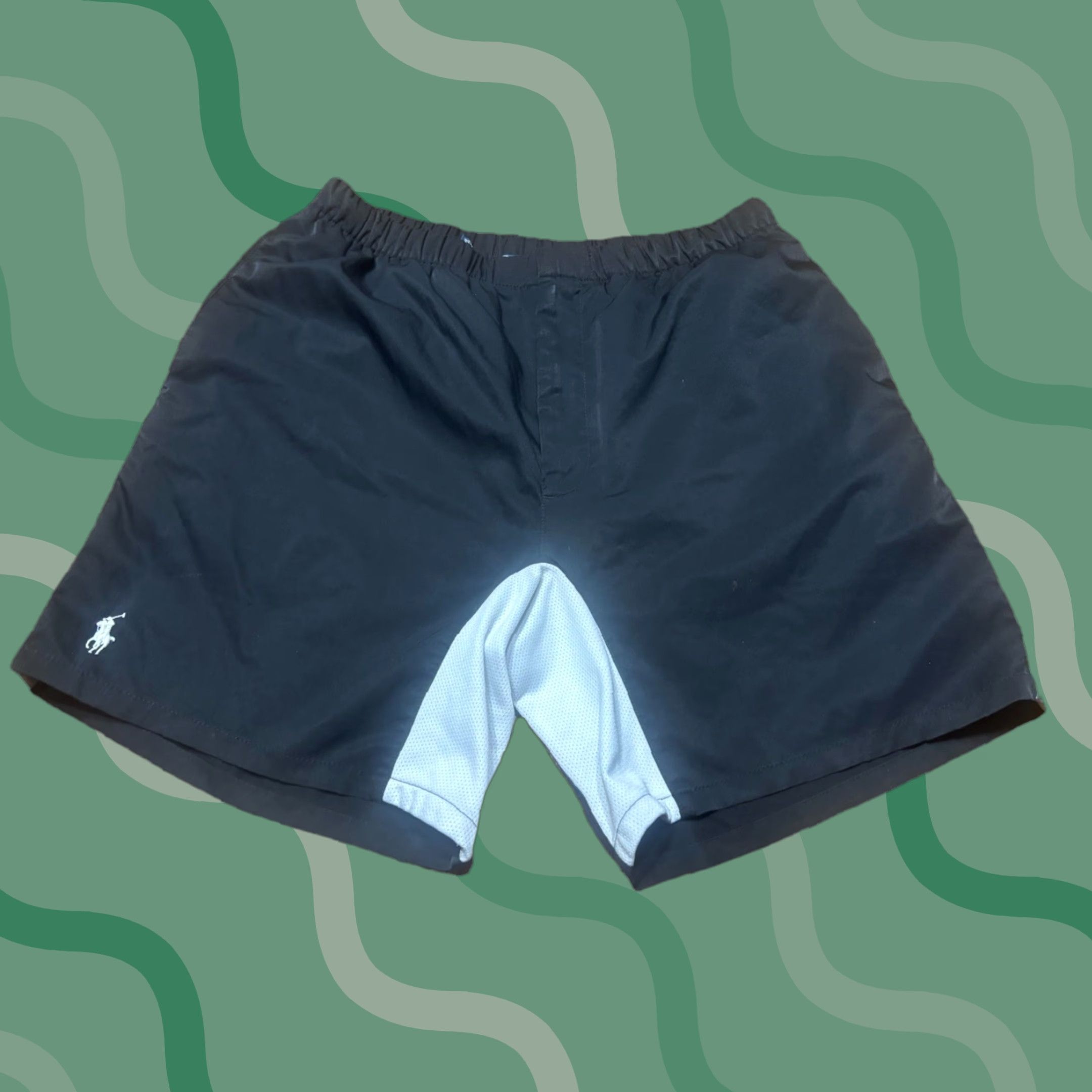 Polo Ralph Lauren VINTAGE Polo by Ralph Lauren Men’s Athletic Shorts M Black Athletic Mens Size M Size US M / EU 48-50 / 2 - 1 Thumbnail
