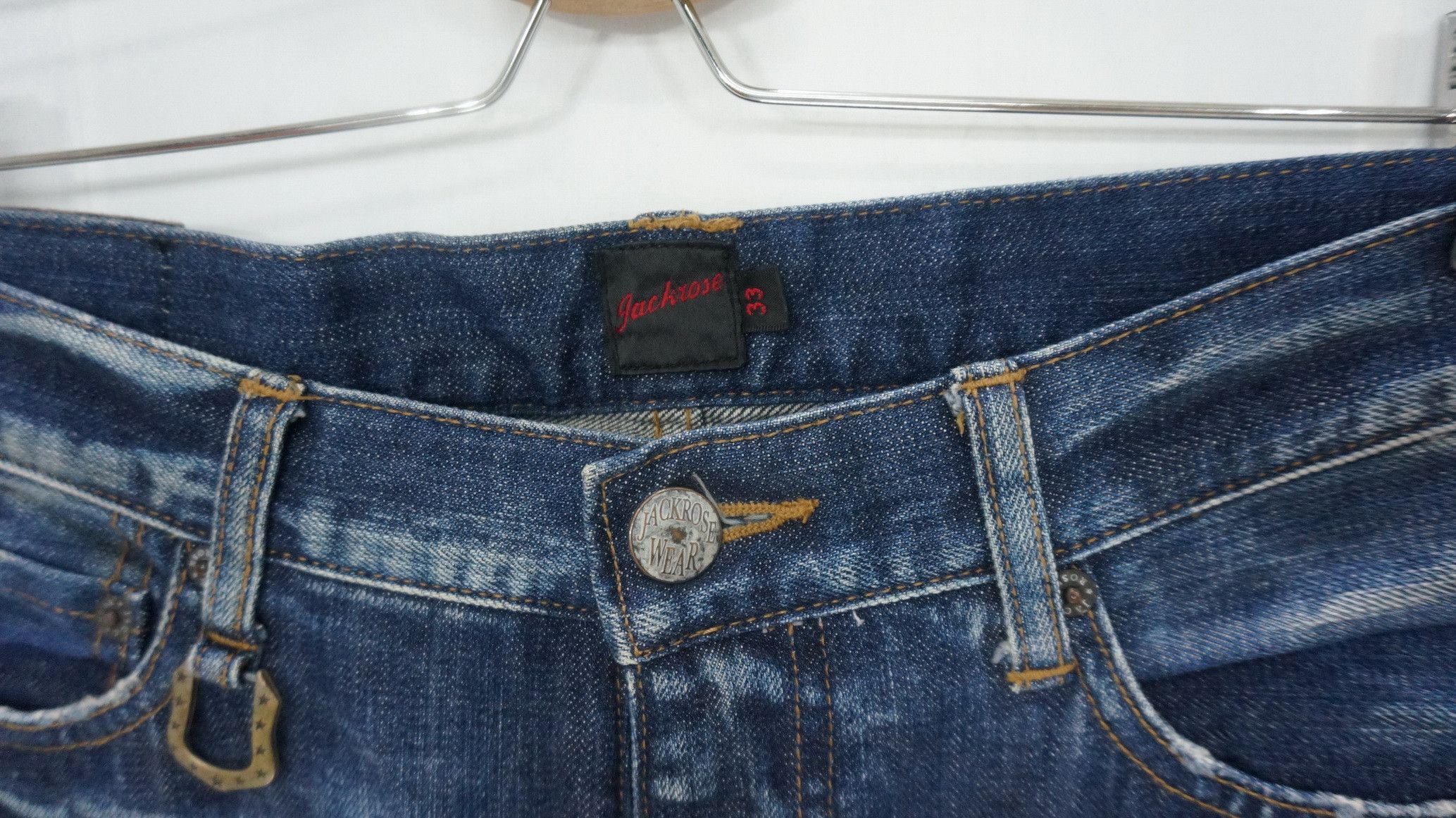 BUFFALO BOBS Dope 🔥 JACKROSE Flared Distressed Jeans Size US 33 - 7 Thumbnail