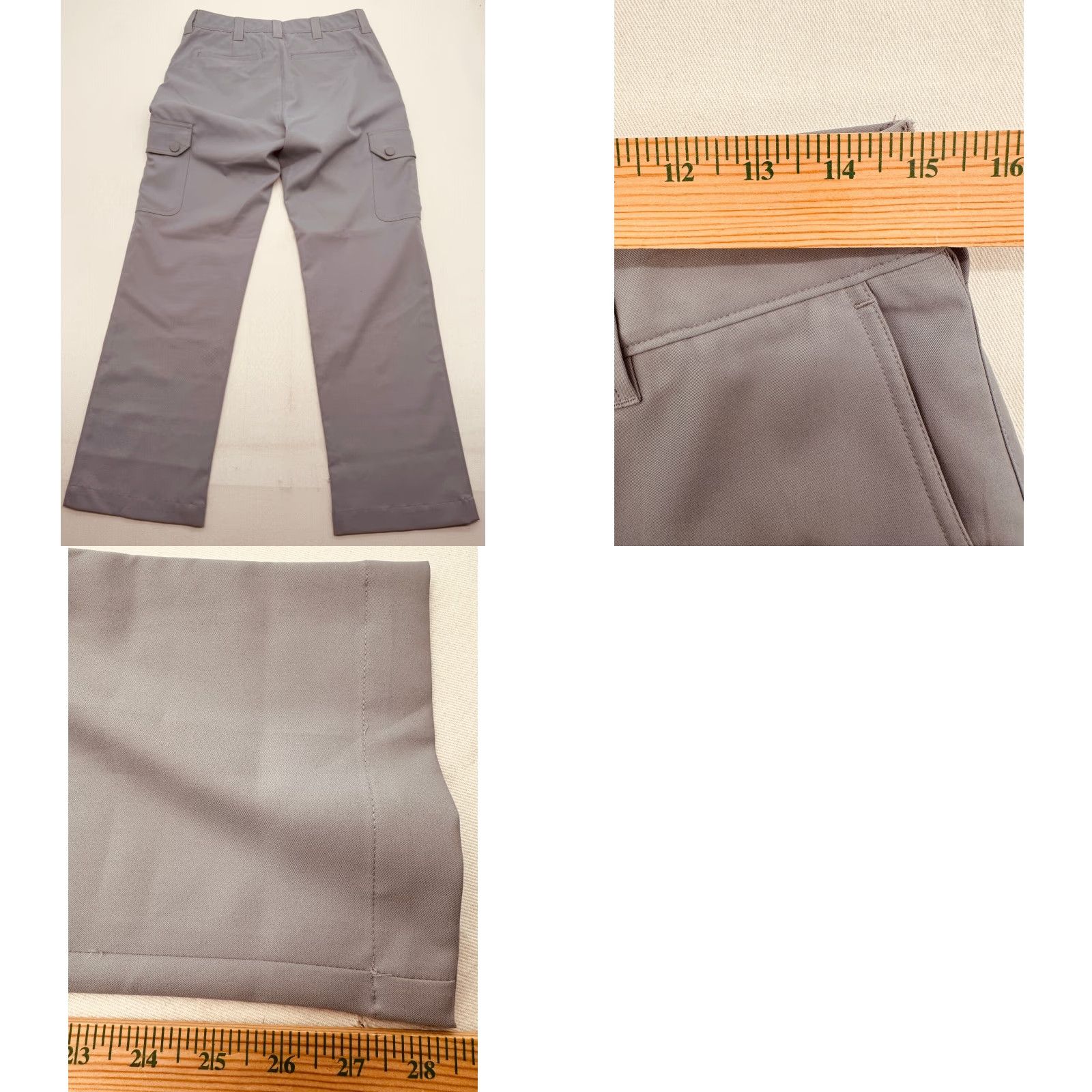 Roundtree & Yorke VINTAGE Roundtree & Yorke Mens 32x30 Performance Work Cargo Pants Gray 2713 Size US 32 / EU 48 - 8 Thumbnail