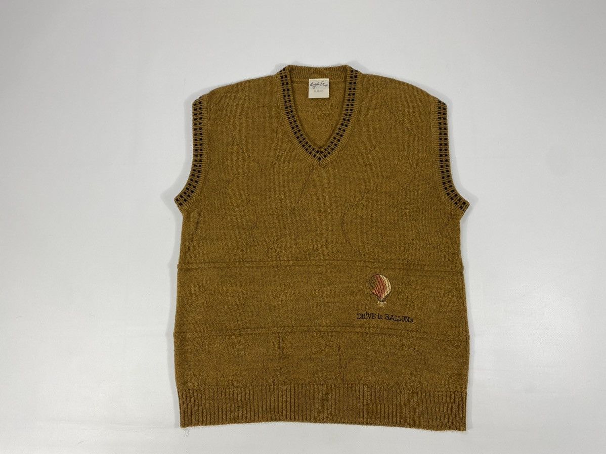 Vintage LASTDROP🔥 90s Drive In Balloons Cozy Abstract Vest Sweater Size US L / EU 52-54 / 3 - 9 Thumbnail