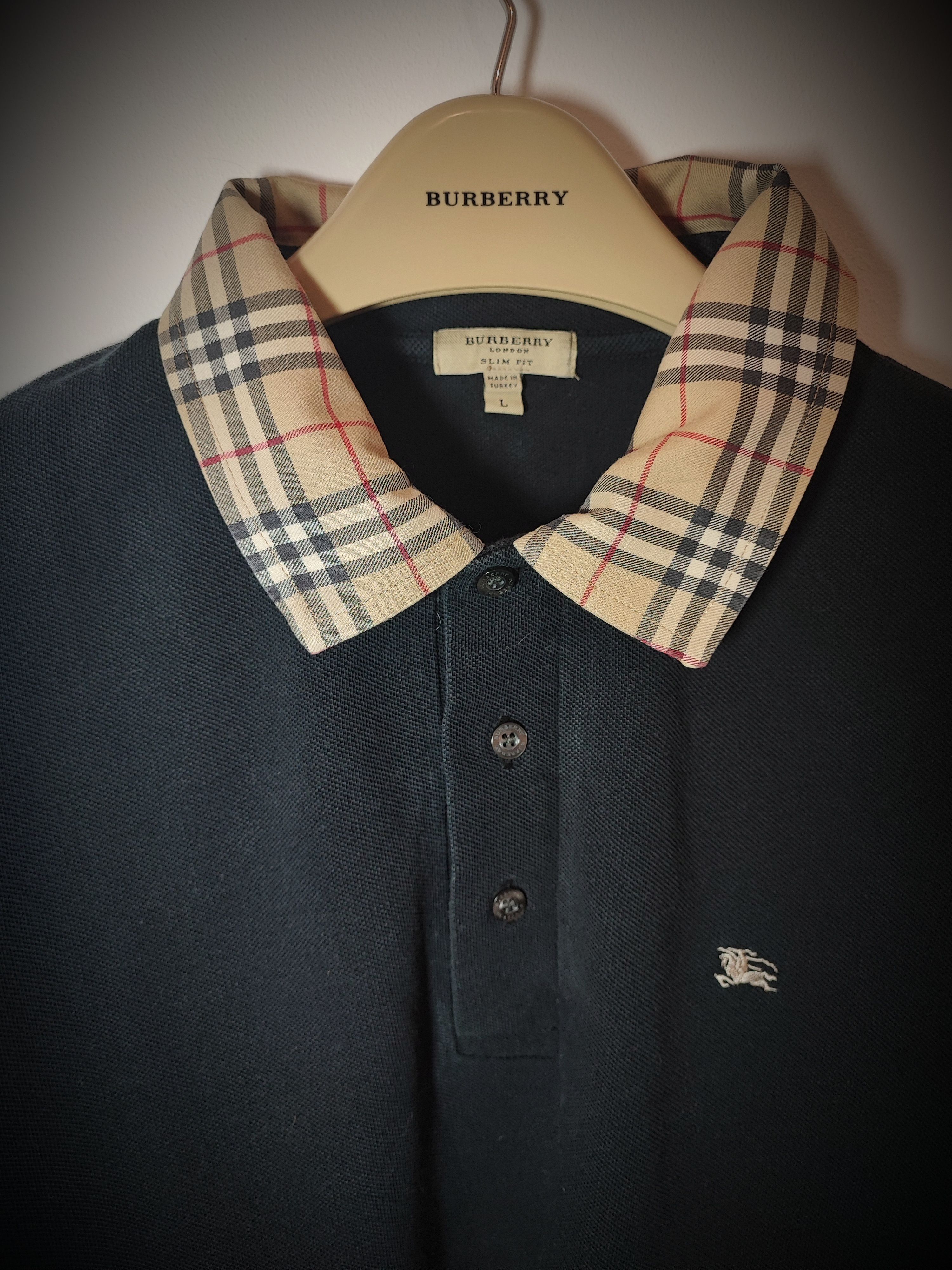Burberry 🔥 Burberry Polo size L Black 🔥 Size US L / EU 52-54 / 3 - 1 Thumbnail