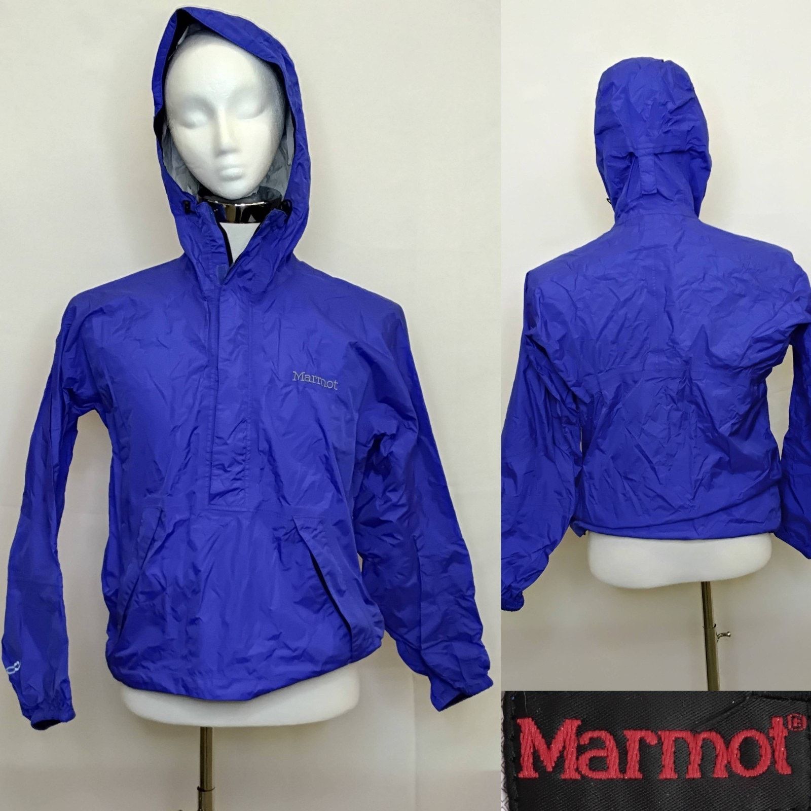 Marmot Marmot 1/2 Zip Rain Jacket Anorak Men's XS Blue Hooded Size XS / US 0-2 / IT 36-38 - 1 Thumbnail