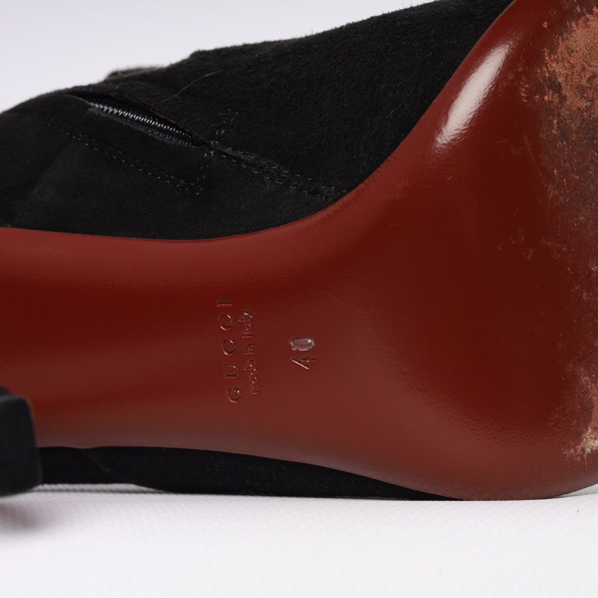 Gucci Gucci Black Suede Mischa Ankle Boots Tassel Size US 10 / IT 40 - 14 Thumbnail