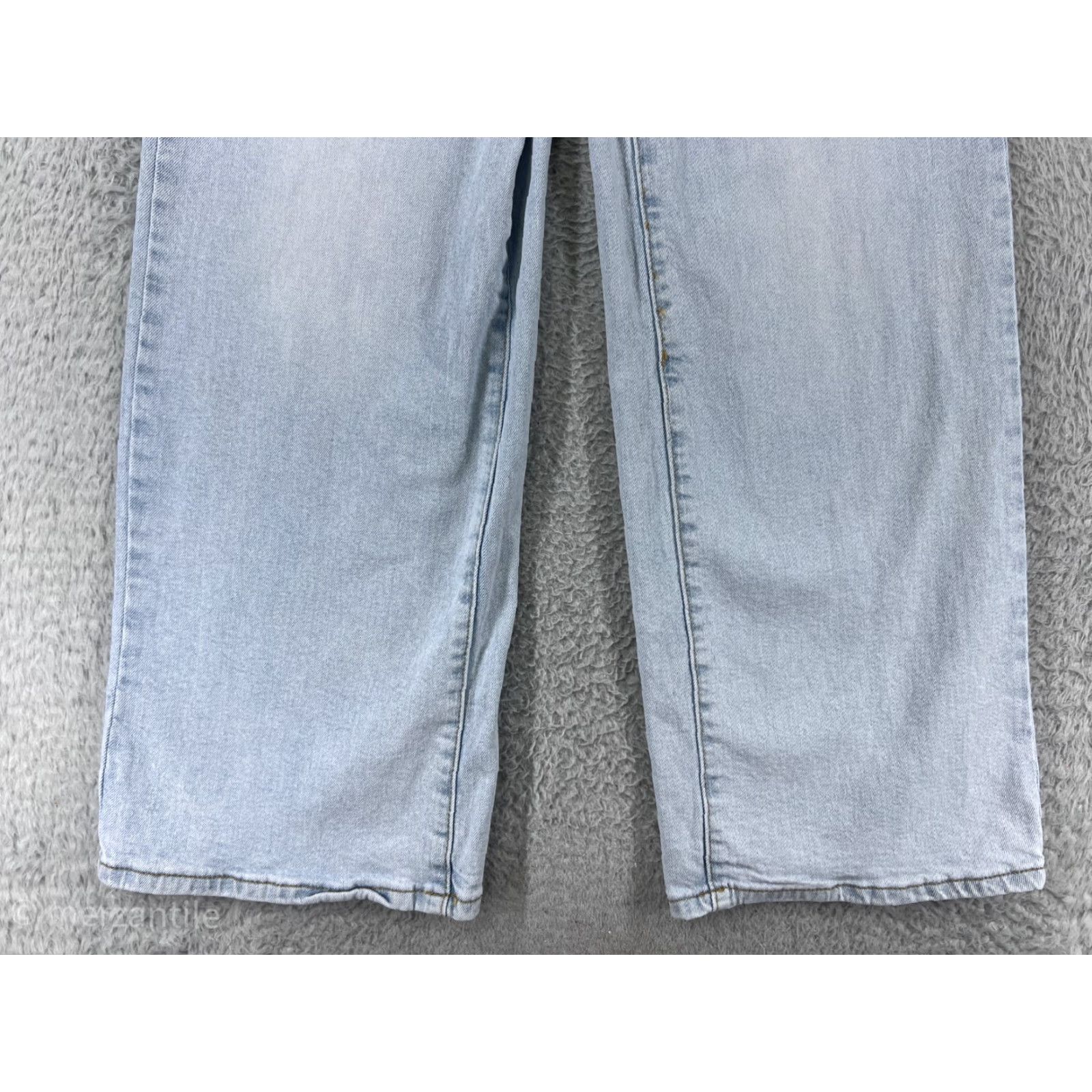 Vintage Rue21 Blue Denim Jeans Women 7 Wide-Leg 90s Look Cotton Blend Stretch Jeans Size 28" / US 6 / IT 42 - 6 Thumbnail