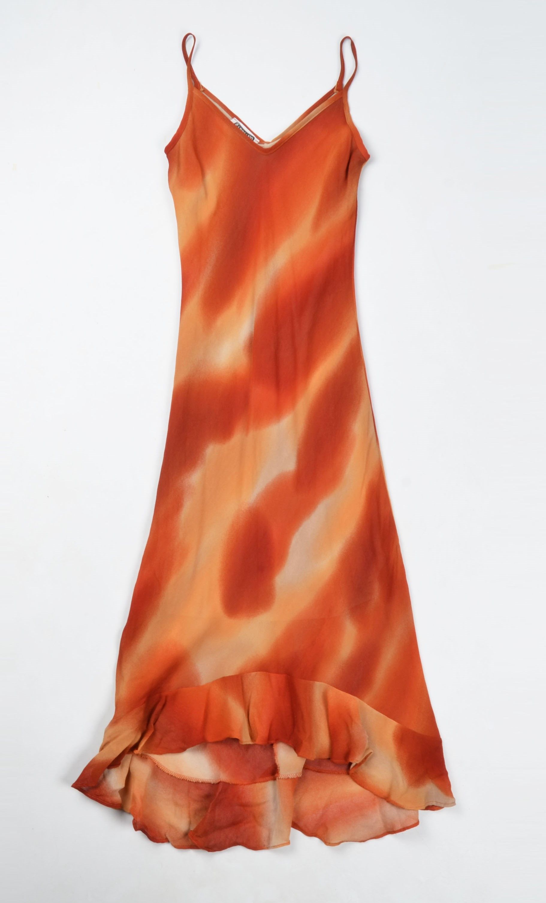 Designer × Vintage Vintage Sabbiano Y2K Mesh Gradient Mini Dress Size XS / US 0-2 / IT 36-38 - 4 Thumbnail