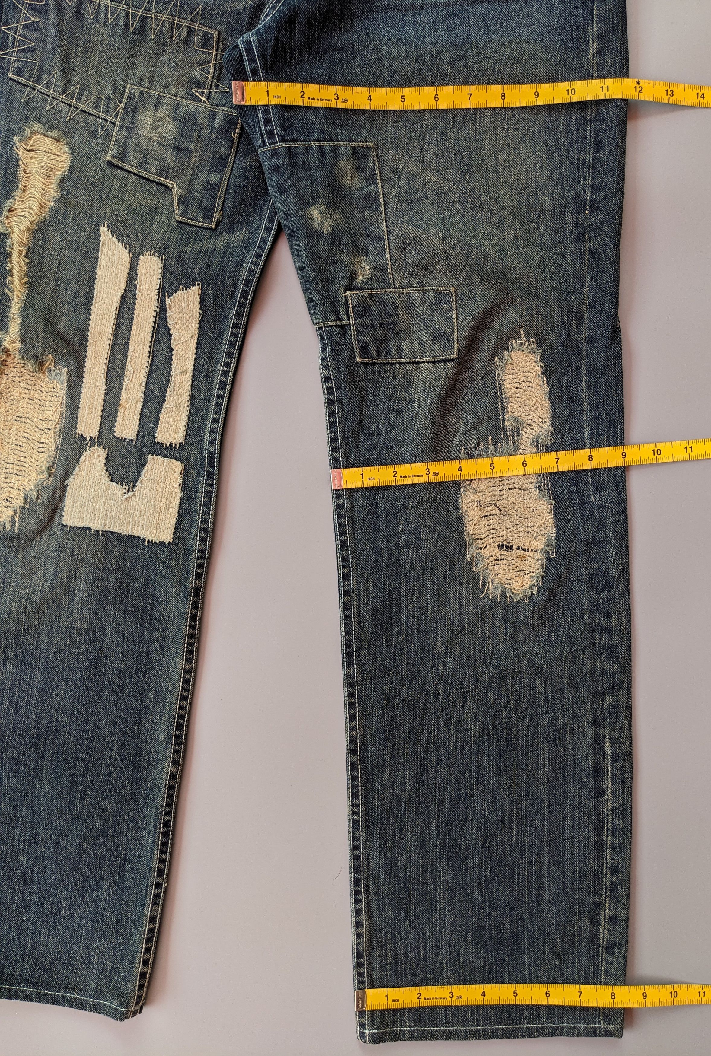 Takeo Kikuchi Takeo Kikuchi patchwork grunge jeans Size US 32 / EU 48 - 8 Thumbnail
