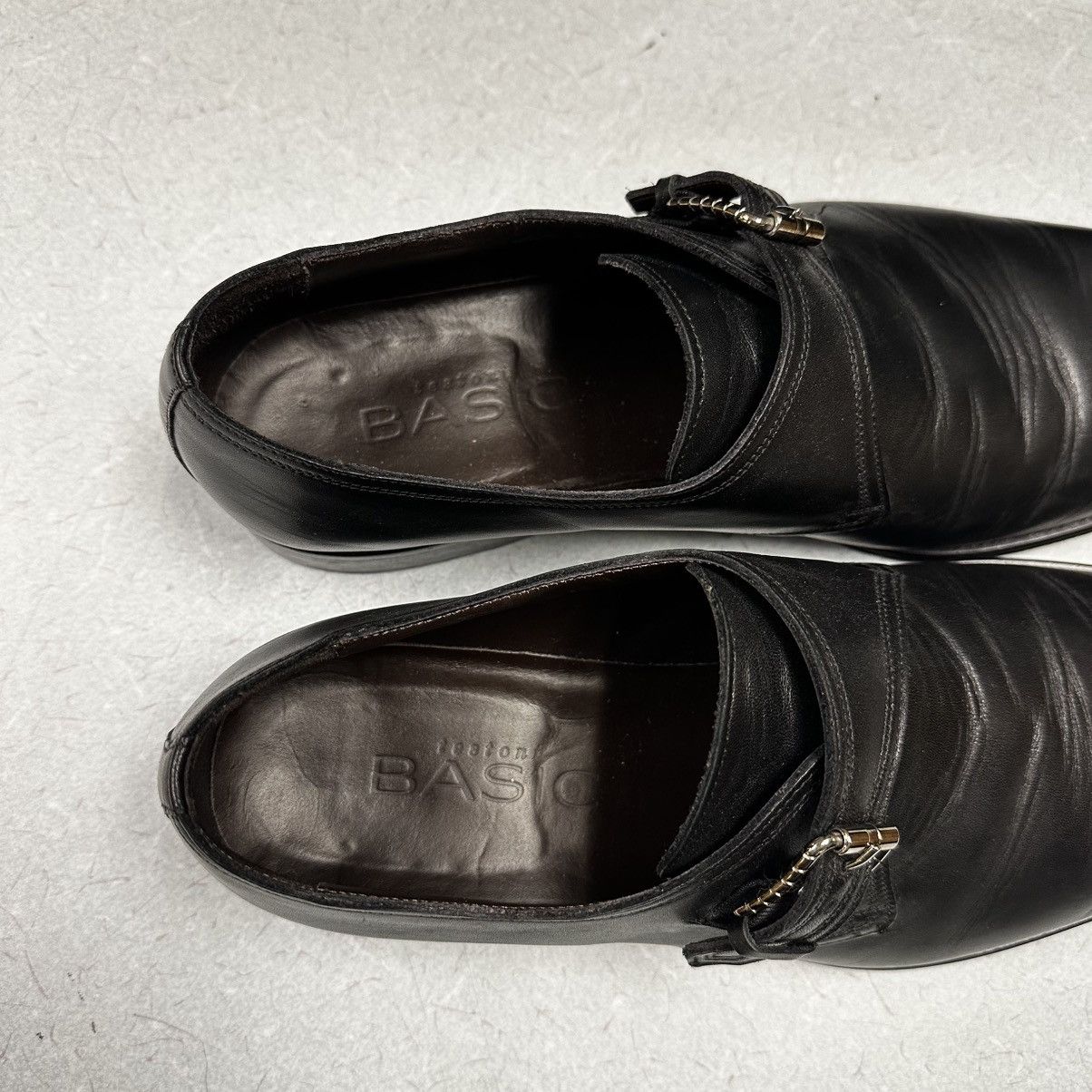 Testoni Testoni Basic Single Monk Strap Black Dress Shoes Size US 11.5 / EU 44-45 - 5 Thumbnail