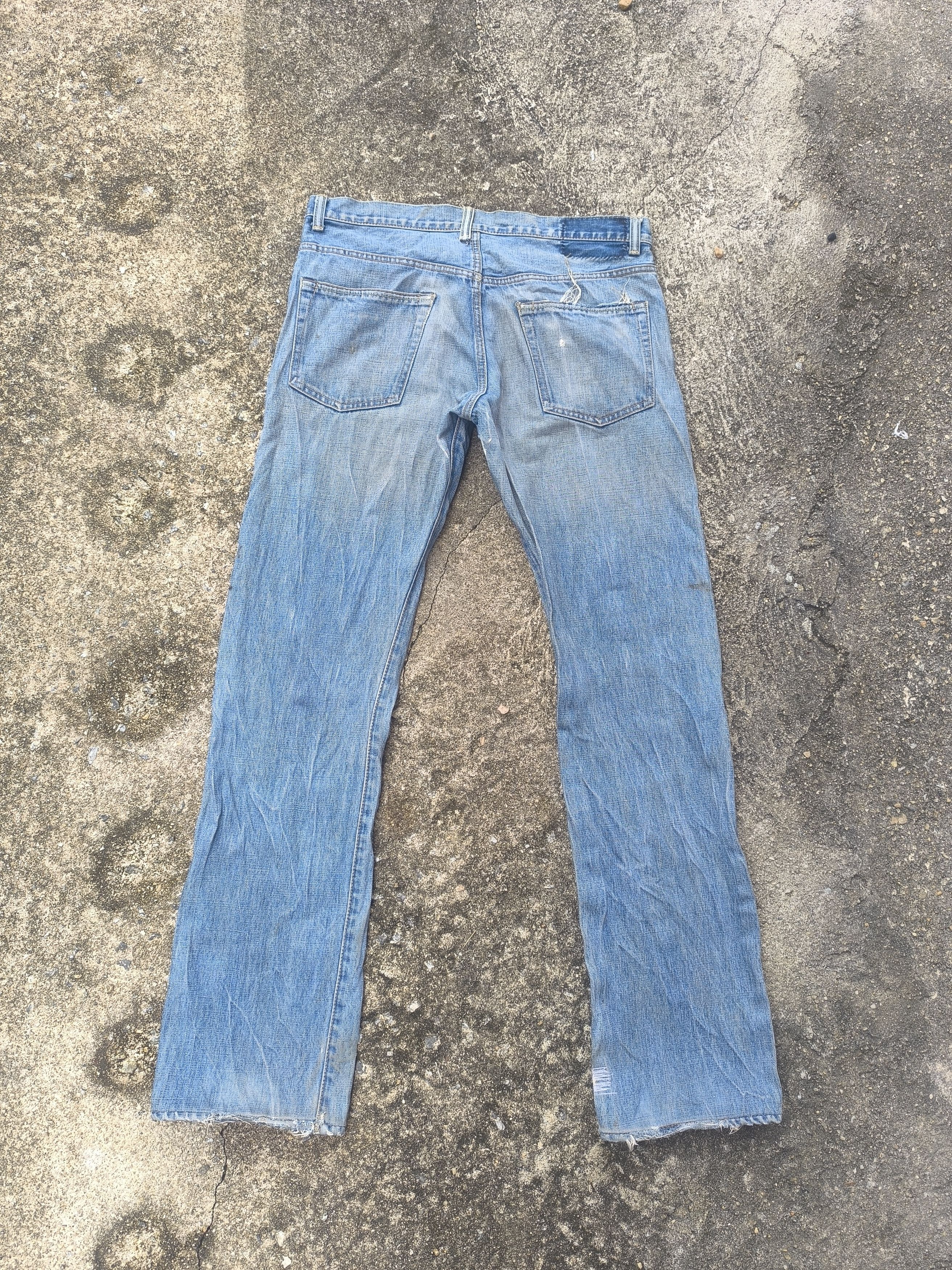 Beams Plus × Japanese Brand DISTRESSED SELVEDGE DENIM BEAMS Size US 34 / EU 50 - 8 Thumbnail