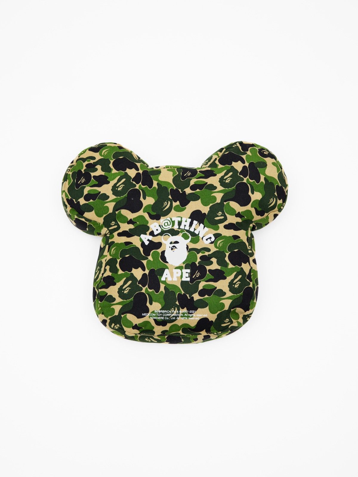image of Bape X Medicom Abc Camo Be@r Cushion in Green, Men's