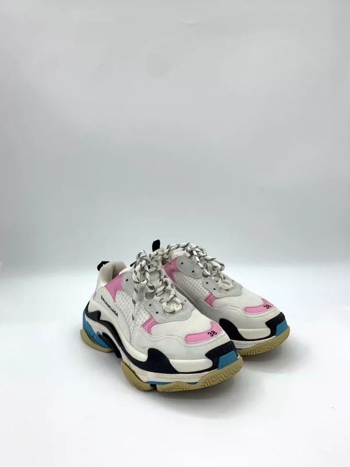Balenciaga Balenciaga Mesh lace-up platform color-block dad shoes 2502 Size US 5.5 / EU 38 - 2 Thumbnail