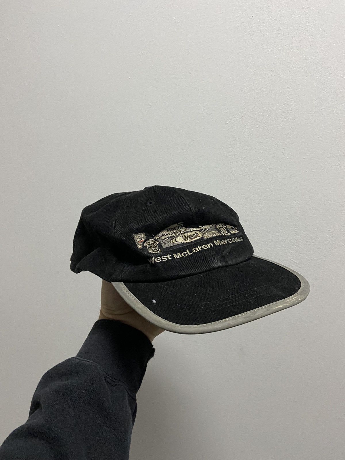 West McLaren Mercedes vintage big logo cap racing