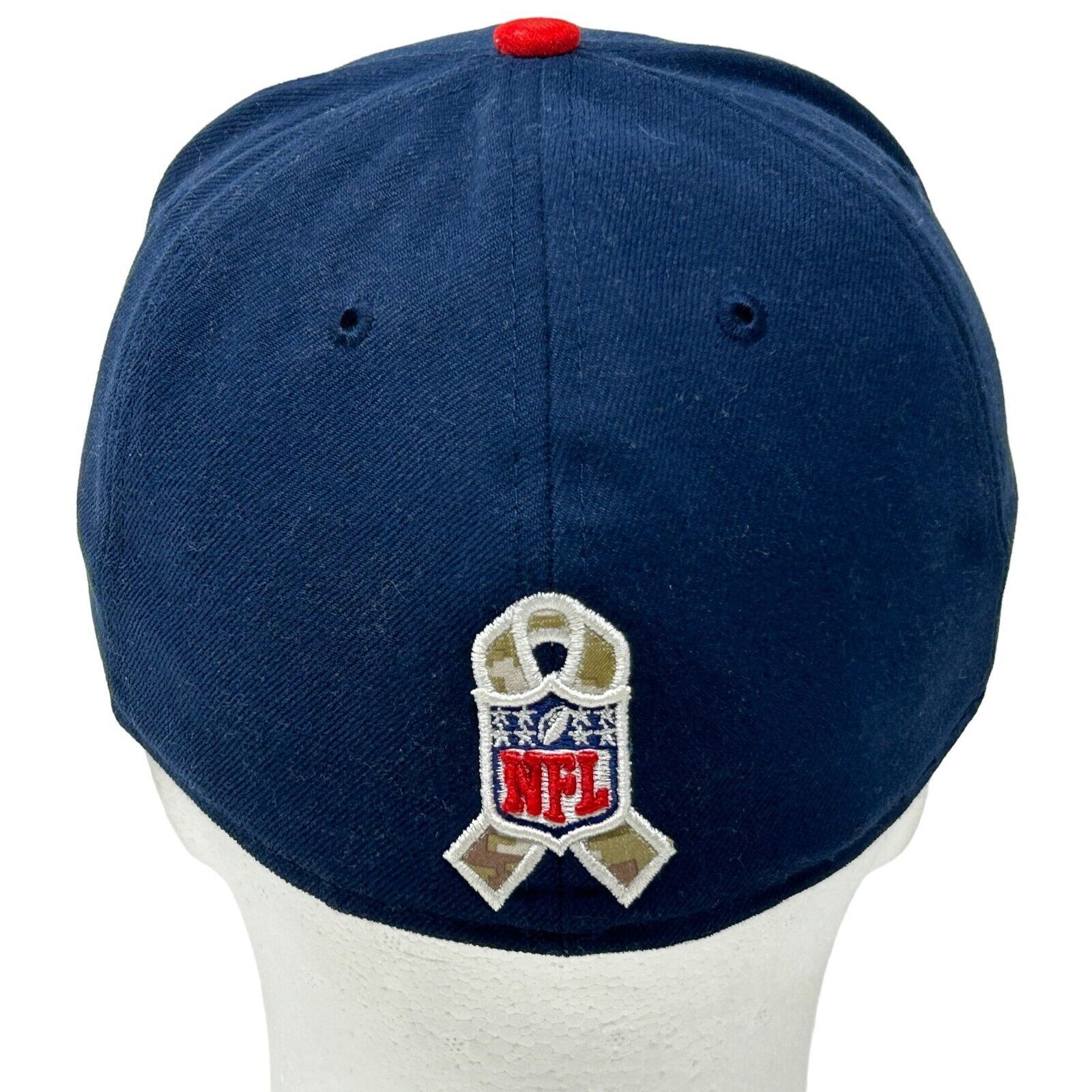 New Era New England Patriots Hat Baseball Cap Blue New Era NFL 7 1/4 Size ONE SIZE - 3 Thumbnail