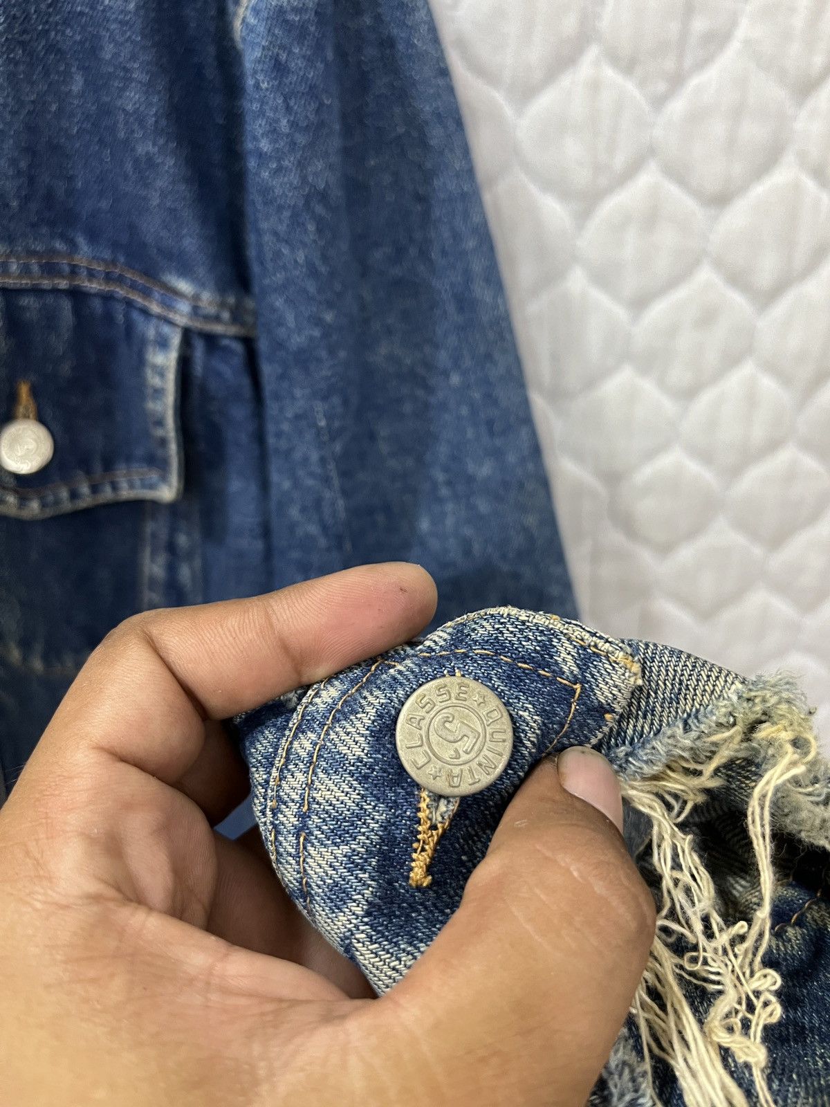 Vintage (Zzzz)🔥🔥RARE VTG 5 CLASSE QUINTA DENIM JACKET Size US L / EU 52-54 / 3 - 10 Thumbnail