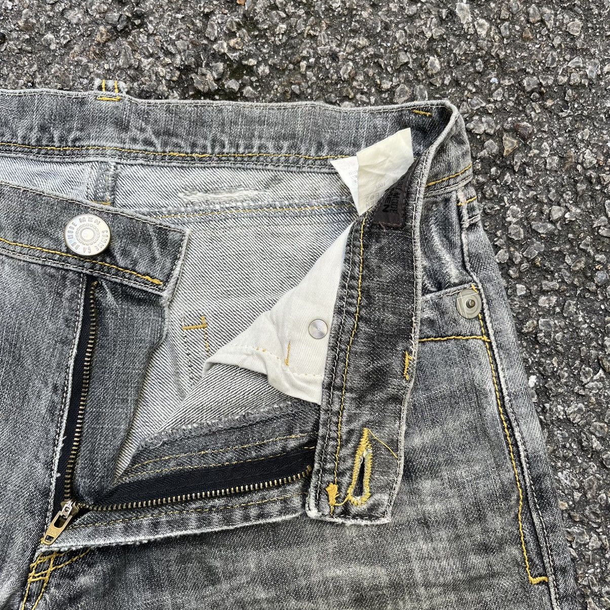 Hysteric Glamour FLARE JEANS COMME CA DU MODE MEN BOOT CUT FADED BLACK DENIM Size US 30 / EU 46 - 6 Thumbnail