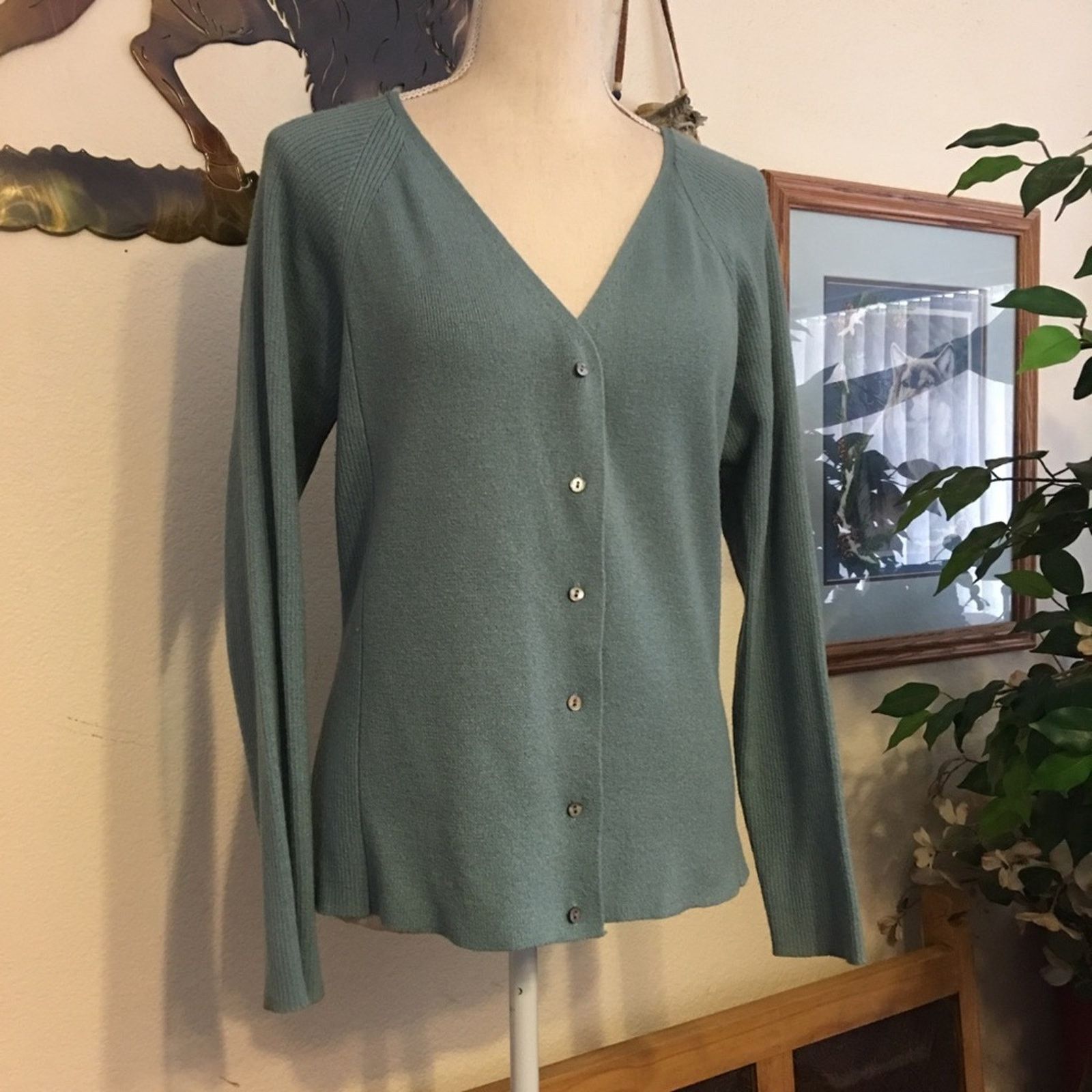 Other Hillard & Hanson blue lightweight button sweater Size M / US 6-8 / IT 42-44 - 1 Thumbnail