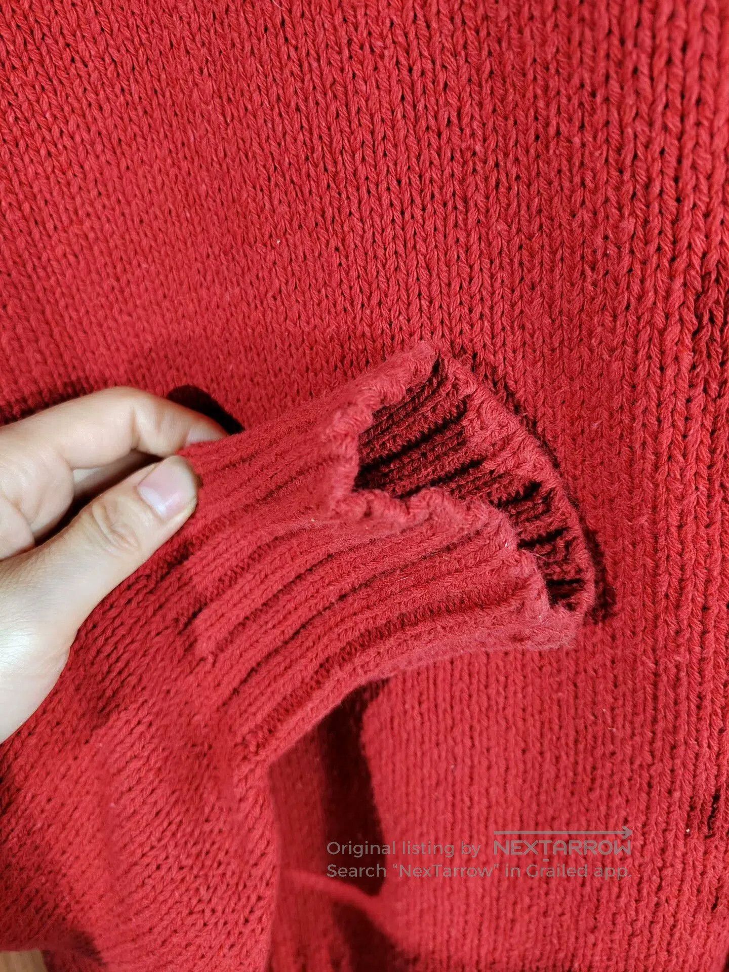 Polo Ralph Lauren Red Cotton Sweater by Ralph Lauren. Size US L / EU 52-54 / 3 - 3 Thumbnail
