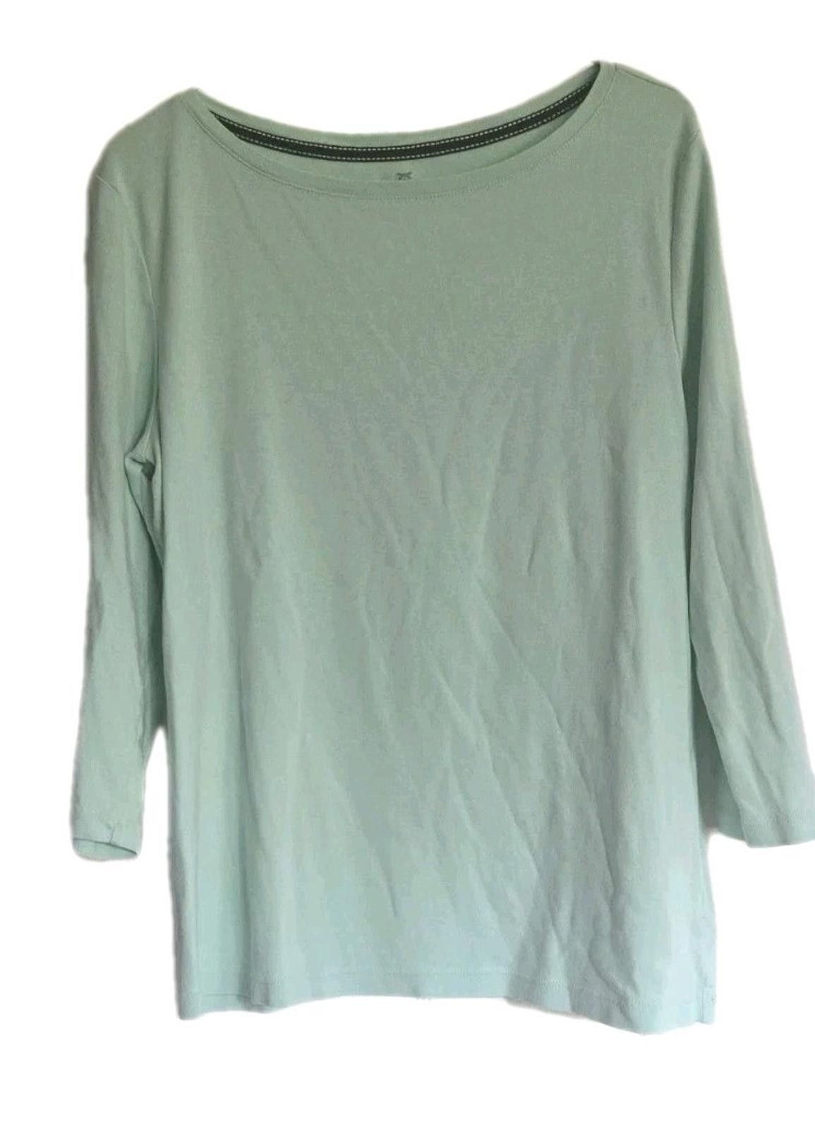 Other Talbots Bateau Neck Tee Top Pima Cotton 3 Quarter Sleeves Te Size L / US 10 / IT 46 - 1 Thumbnail