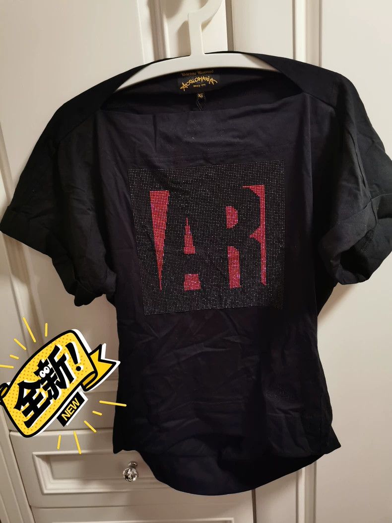 Vivienne Westwood Vivienne Westwood Black cotton short sleeves with hot-drap Size XS / US 0-2 / IT 36-38 - 1 Thumbnail