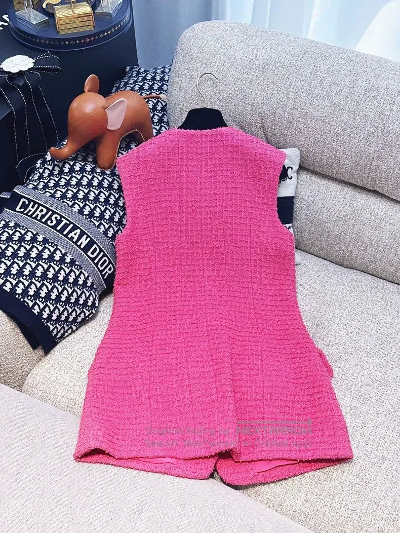 Chanel Chanel 22S rose pink sleeveless woven vest Size XS / US 0-2 / IT 36-38 - 5 Thumbnail