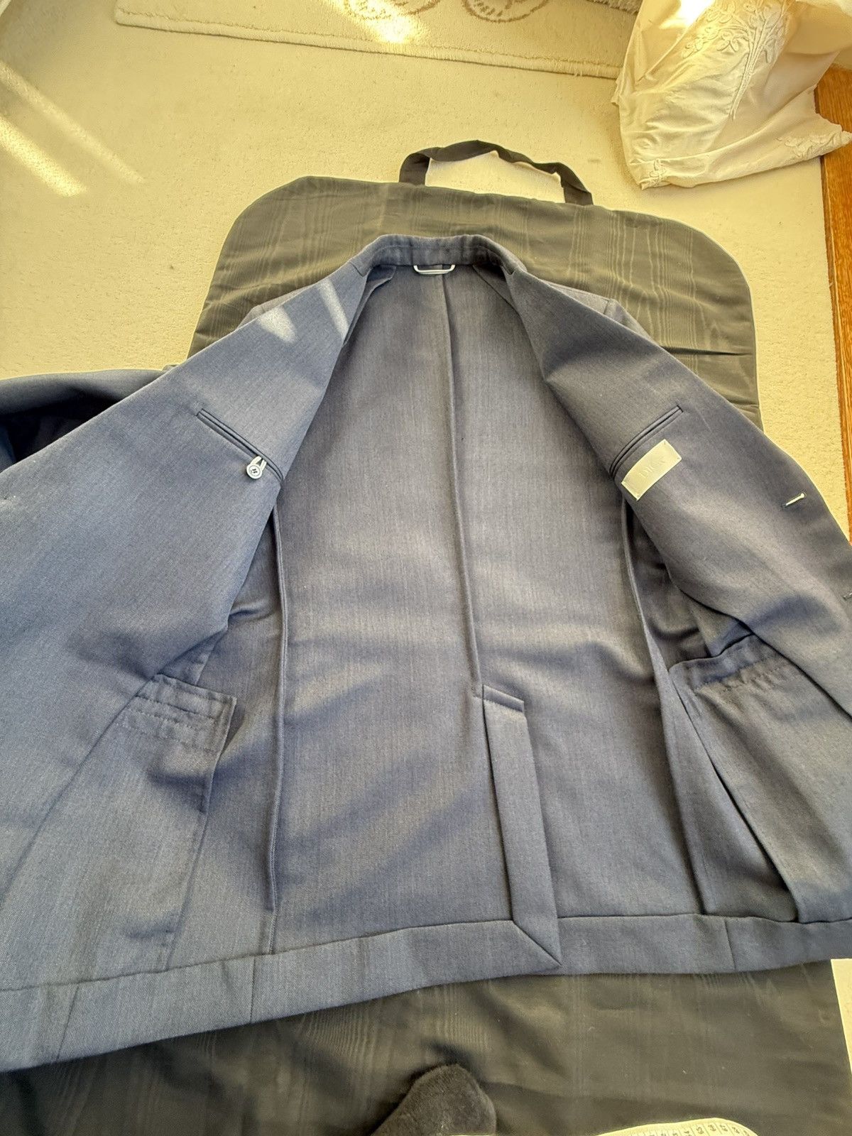 Dior Grail Dior KVA blue notch lapel unstructured blue suit 48 Size 38R - 14 Thumbnail