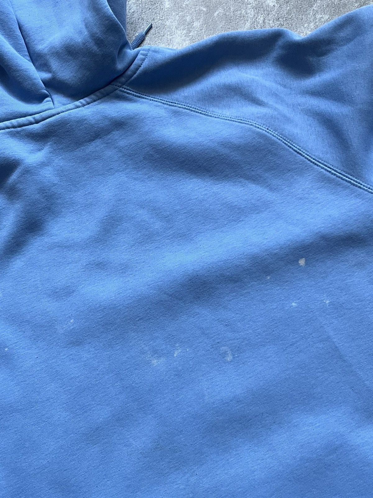 Carhartt Distressed Carhartt WIP Chase Hoodie in Baby Blue Custom M Size US M / EU 48-50 / 2 - 8 Thumbnail