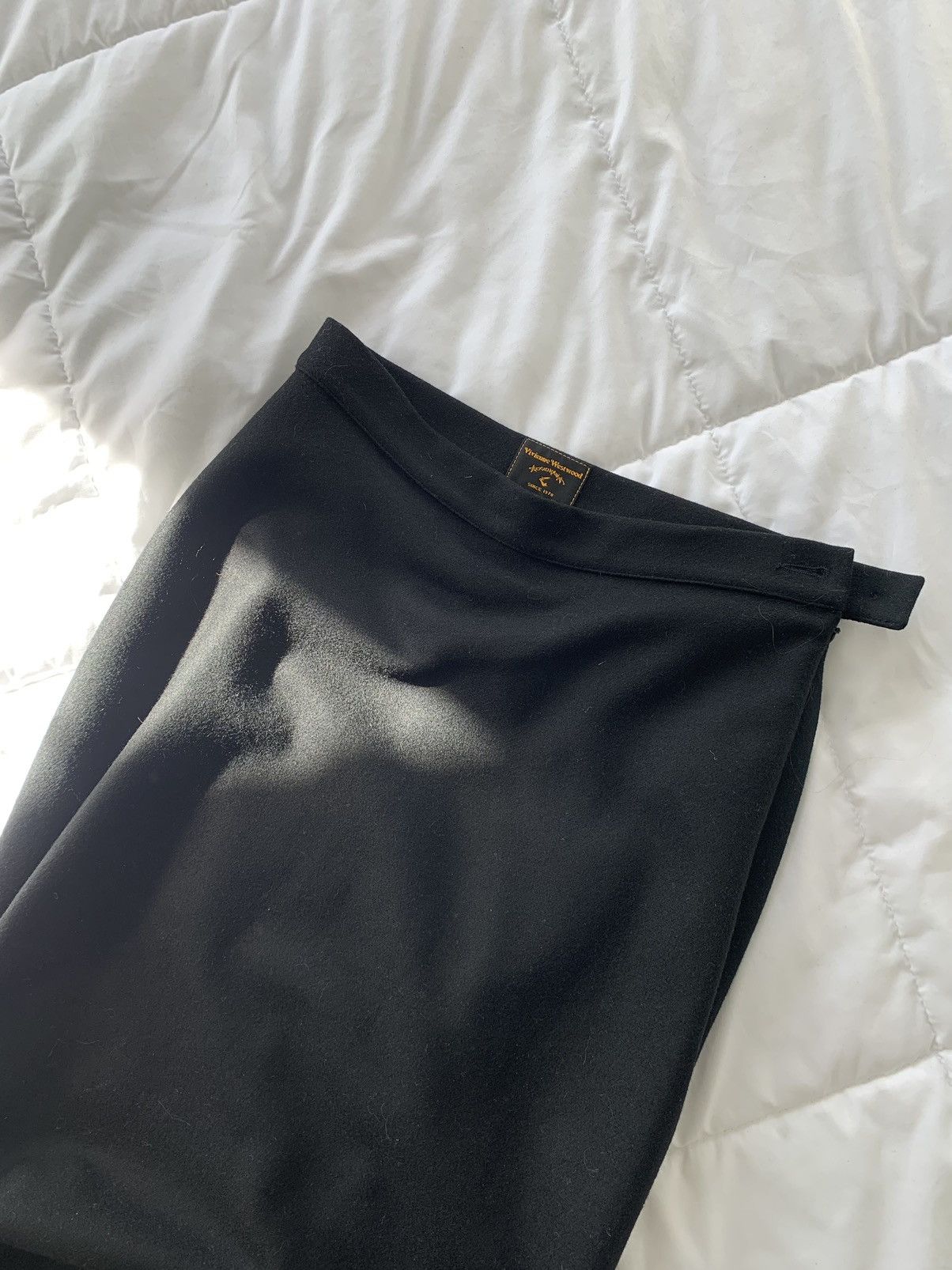image of Vintage x Vivienne Westwood Anglomania Midi Skirt in Black, Women's (Size 26)