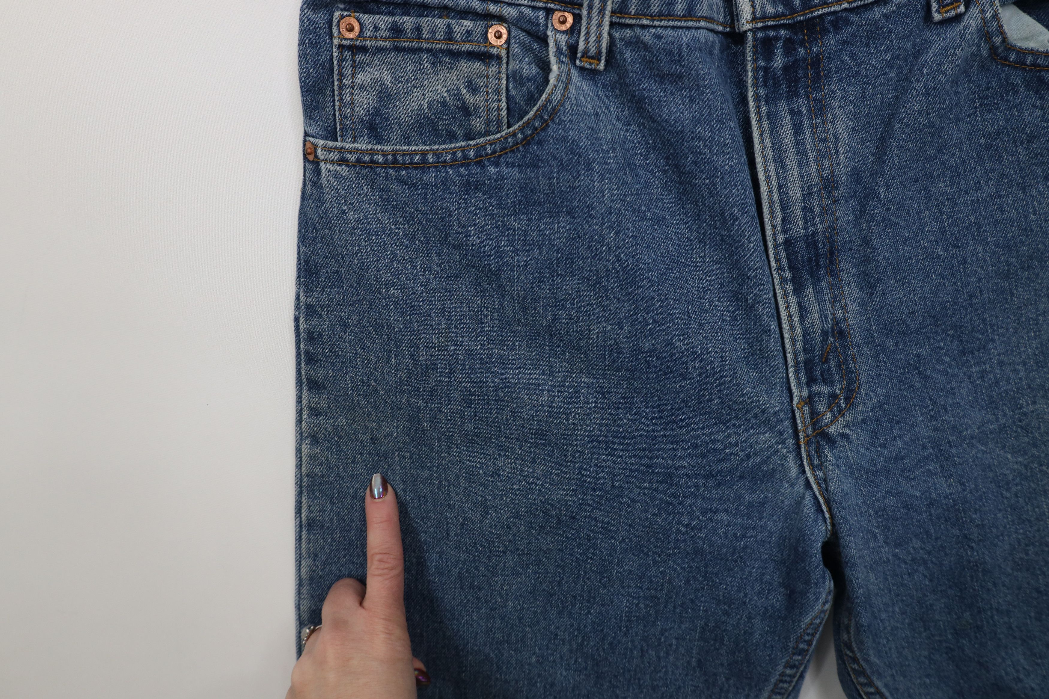Levi's Vintage 90s Levis 550 Fit Tapered Leg Denim Jeans USA Size US 36 / EU 52 - 7 Thumbnail