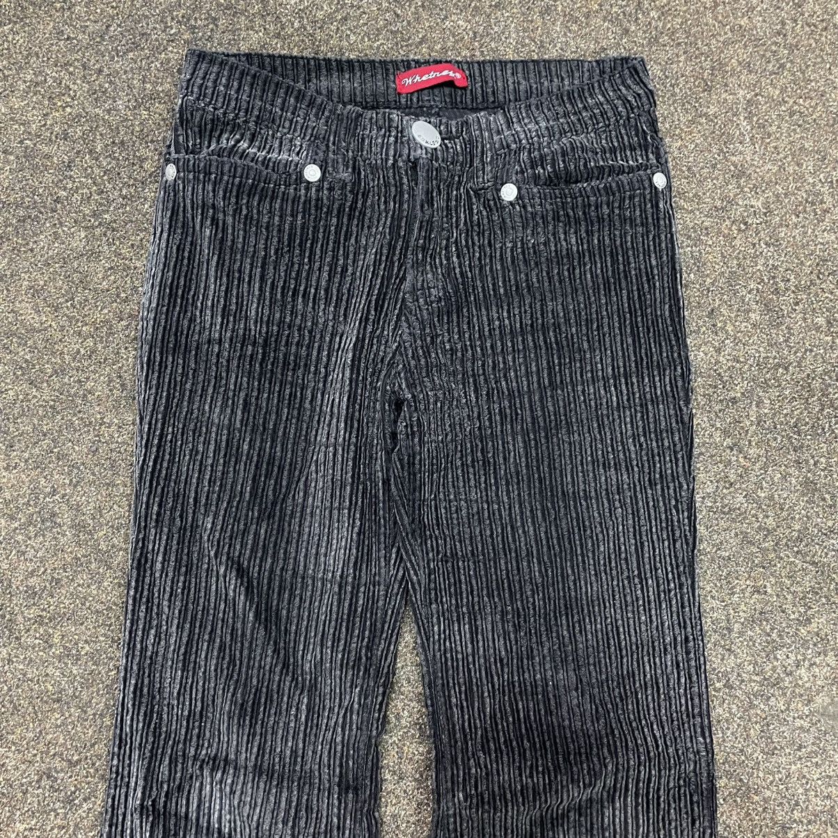 Vintage Vintage Y2K Pinstripe Wide Leg Flared Pants Grunge Streetwea Size 30" / US 8 / IT 44 - 4 Thumbnail