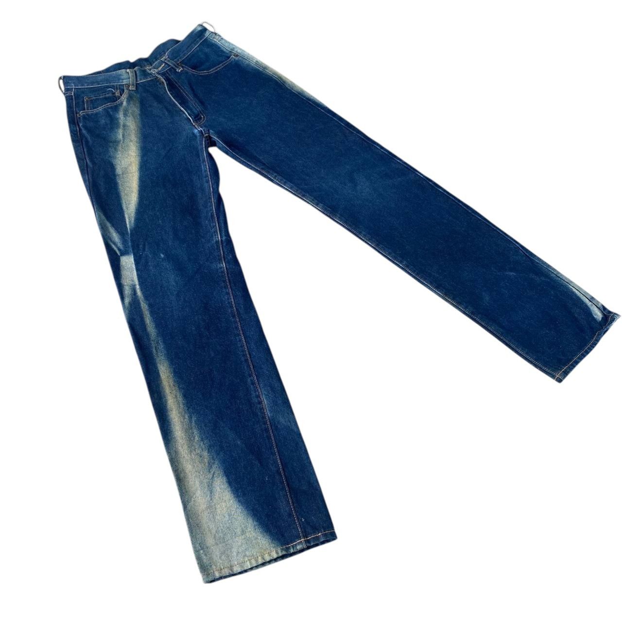 Warehouse Vintage 90s Unique Clothing Warehouse Denim Sun Faded Size US 29 - 2 Thumbnail