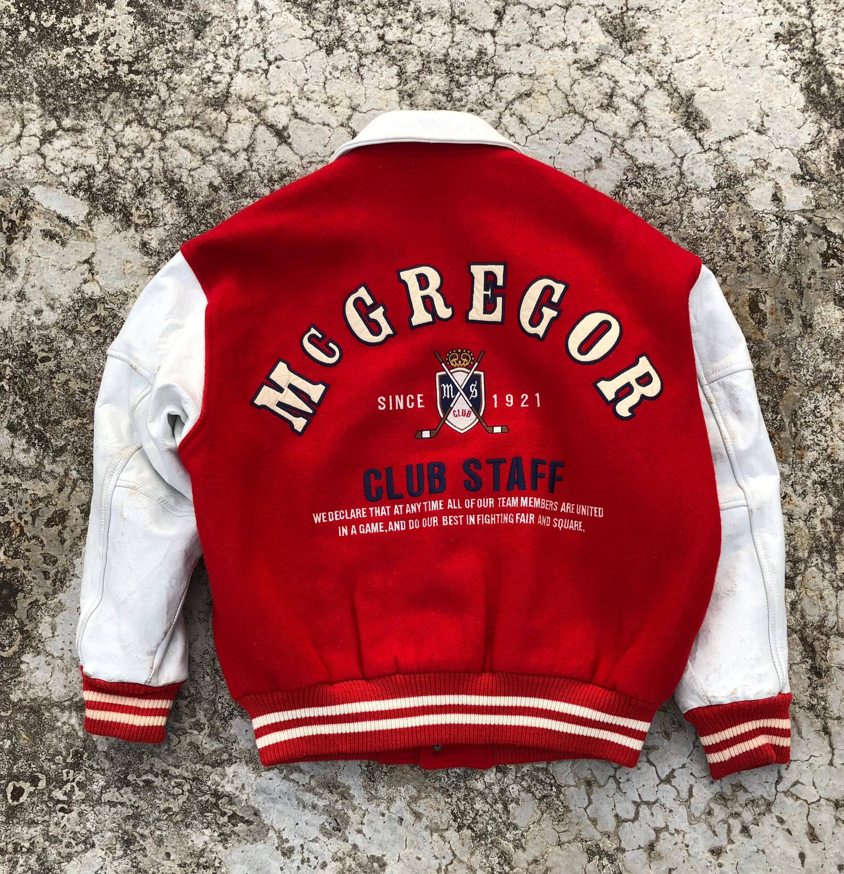 McGregor McGregor Varsity Jacket Red & White Size US M / EU 48-50 / 2 - 6 Thumbnail