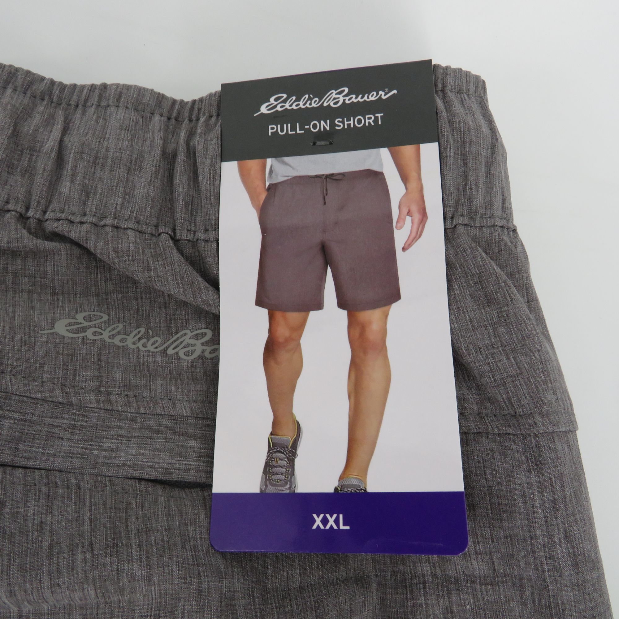 Eddie Bauer Eddie Bauer Mens XXL Pull-On Shorts Gray Stretch Water Repel Size US 40 / EU 56 - 1 Thumbnail