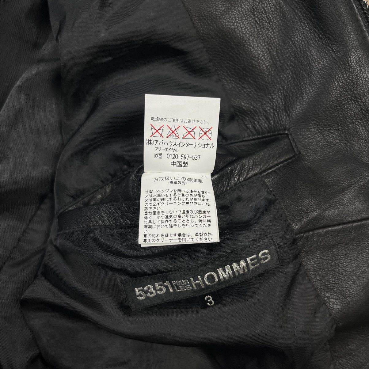 5351 POUR LES HOMMES Old 5351 Pourless Homme - Cyber Rider Leather Jacket Size US M / EU 48-50 / 2 - 13 Thumbnail