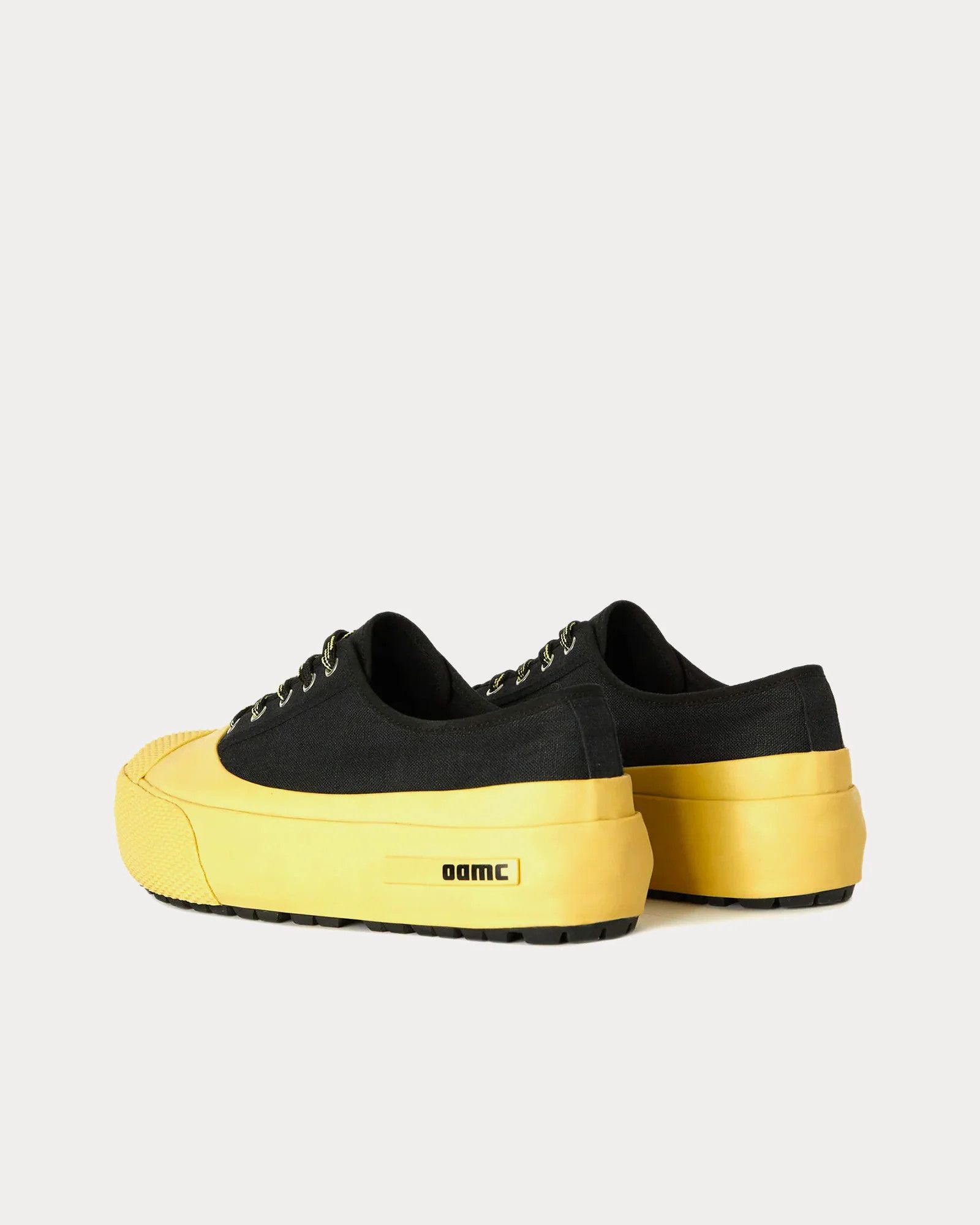 OAMC o1y0225 Logo Low-Top Sneakers in Black/Yellow Size US 8 / EU 41 - 3 Thumbnail