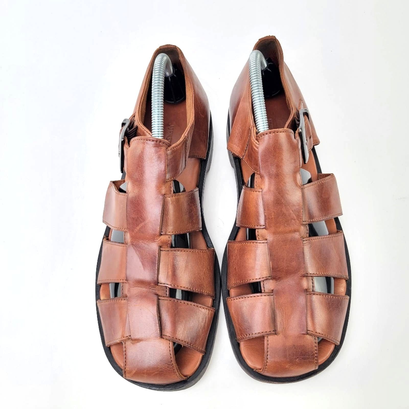 Johnston & Murphy Johnston & Murphy Domani Leather Hurache Fisherman Sandals Size US 8 / EU 41 - 2 Thumbnail