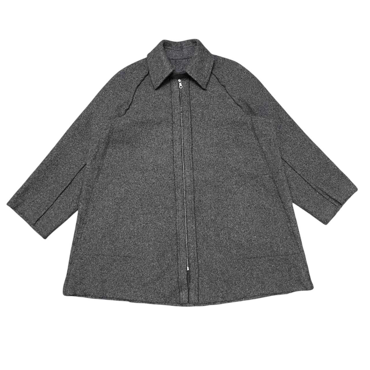 Hiroko Koshino Homme Vintage Hiroko Koshino Bis Wool Zipper Jacket Size US M / EU 48-50 / 2 - 1 Thumbnail