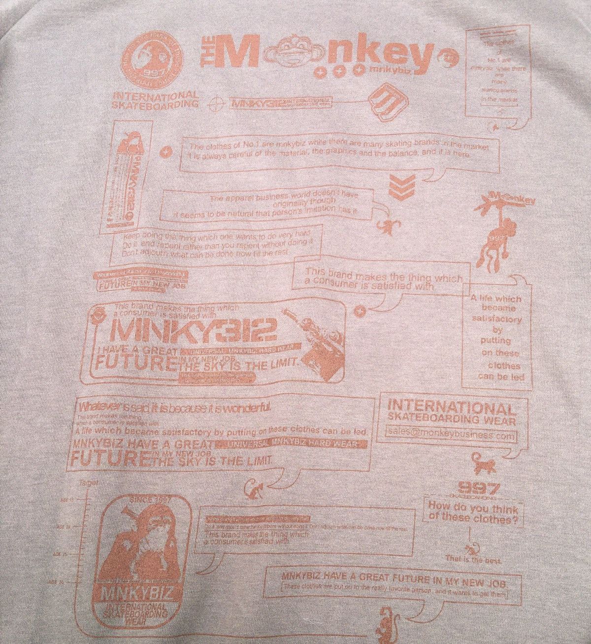 Vintage MNKYBIZ Long sleeve tee Size US XL / EU 56 / 4 - 3 Thumbnail