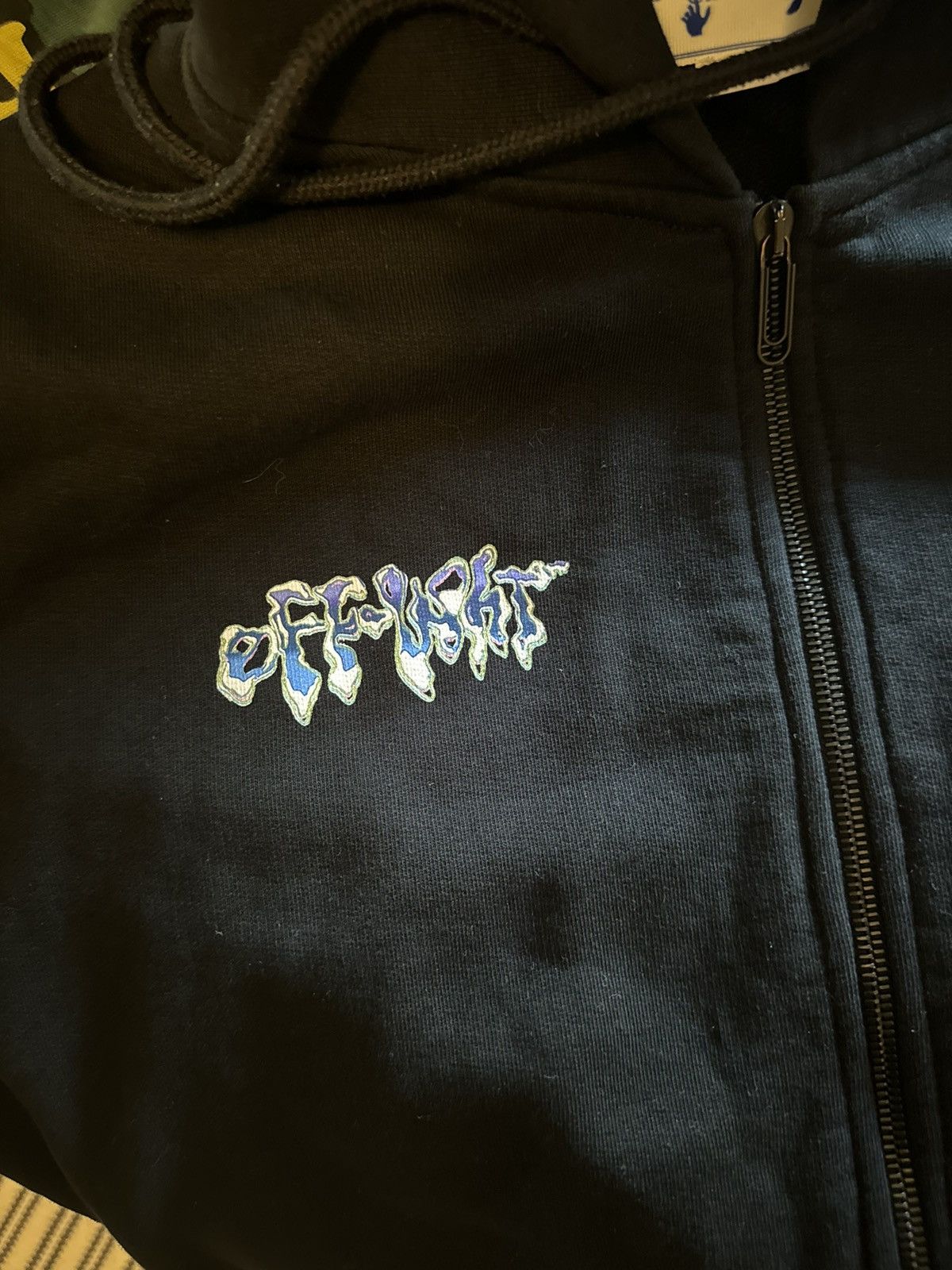Off-White Off-White Black and White zip up hoodie Size US S / EU 44-46 / 1 - 4 Thumbnail