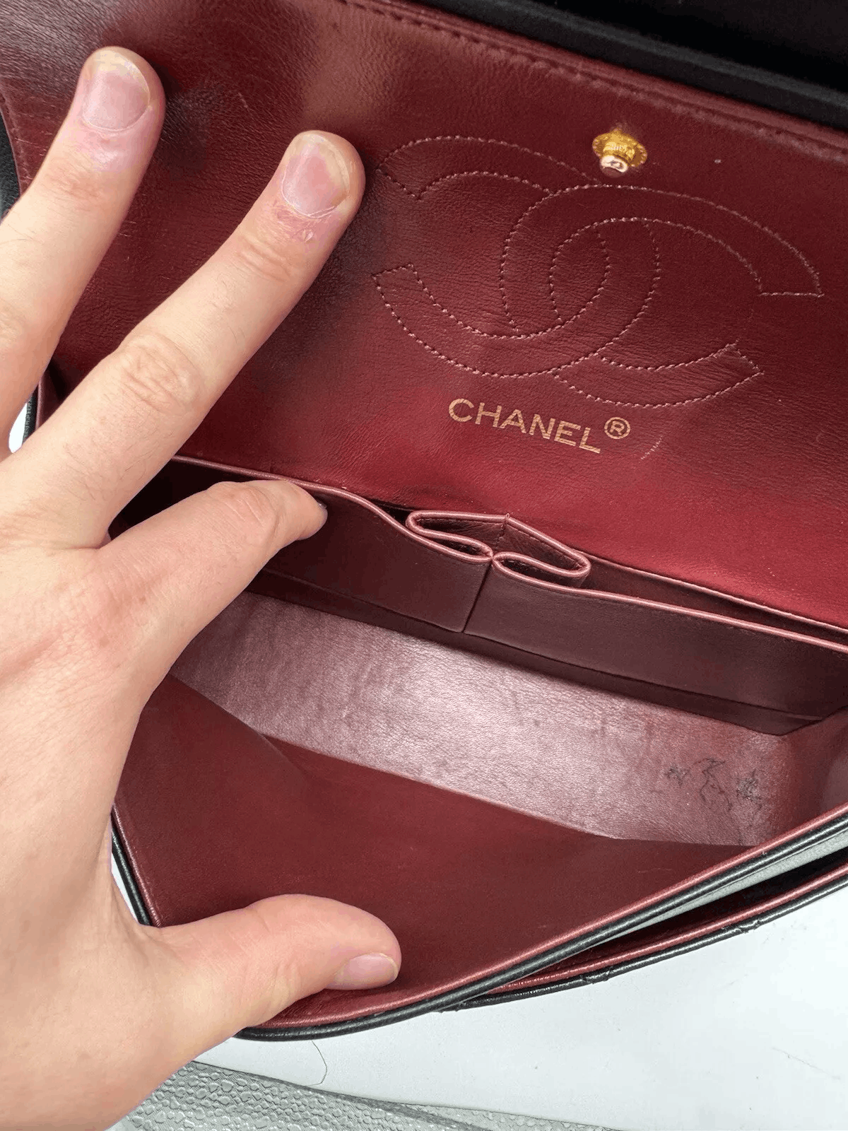 Chanel Chanel Double Flap Lamb Medium Size ONE SIZE - 16 Thumbnail