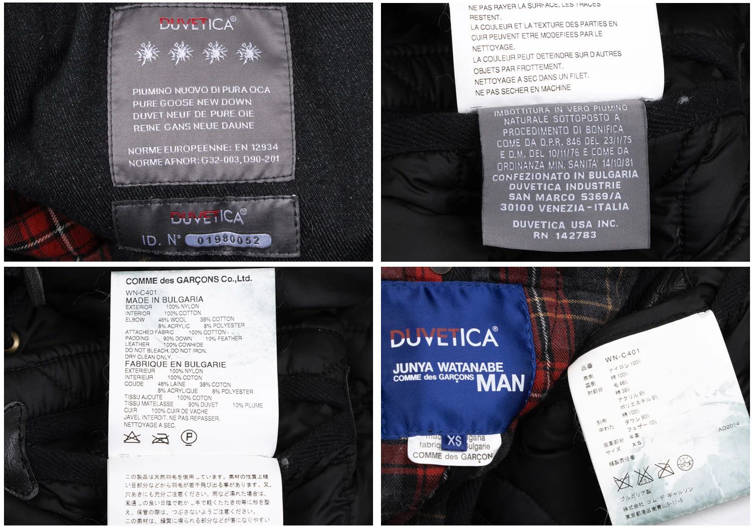 Junya Watanabe Quilted Down Jacket in Black, Size XS Size US XS / EU 42 / 0 - 19 Thumbnail
