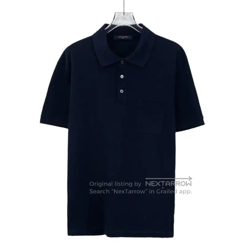 Louis Vuitton Louis Vuitton Black Cotton Men's Polo Shirt . Size US S / EU 44-46 / 1 - 1 Thumbnail