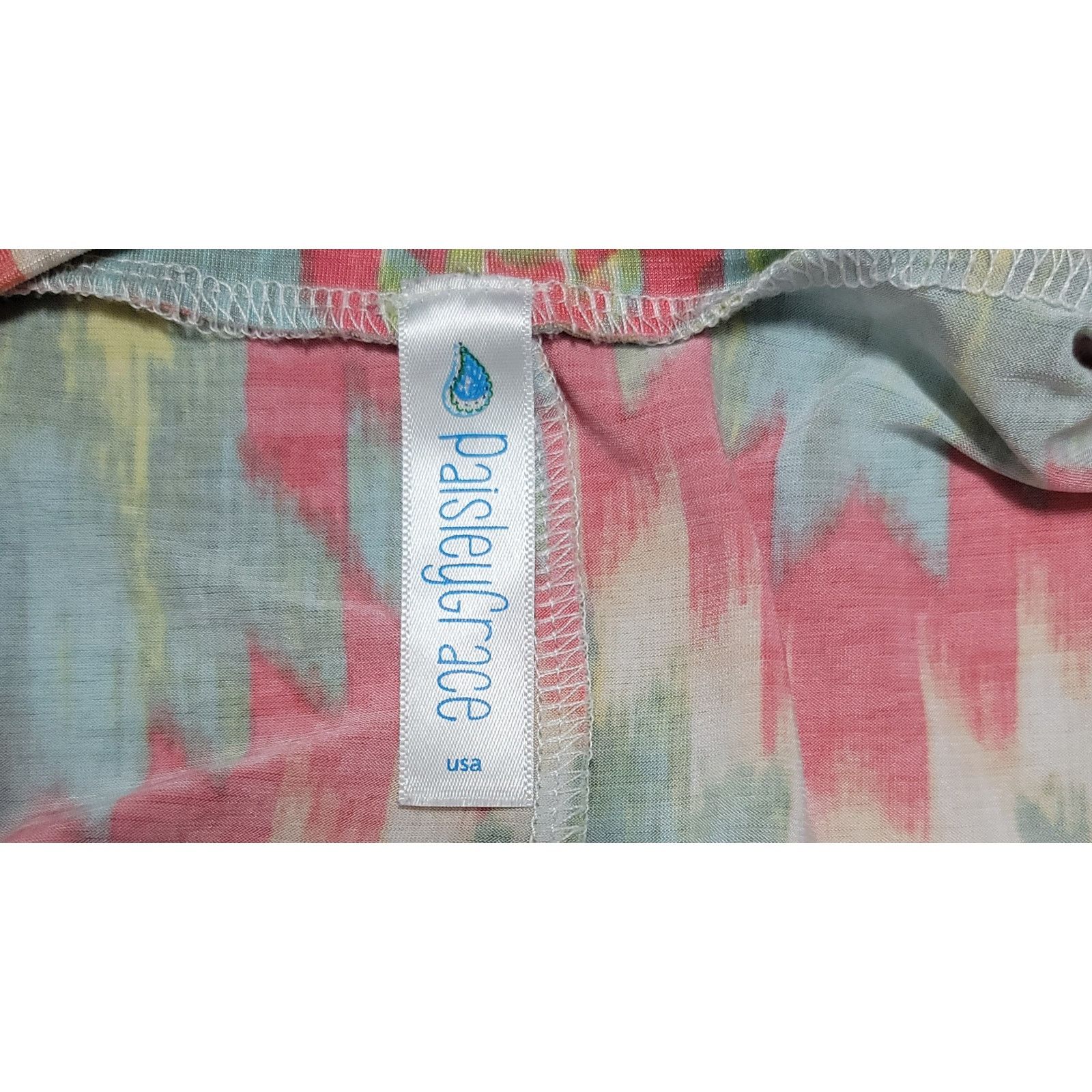 Other Paisley Grace Coral Green Blue A Line Dress 3XL Lightweight Size 3XL / US 20-22 - 3 Thumbnail
