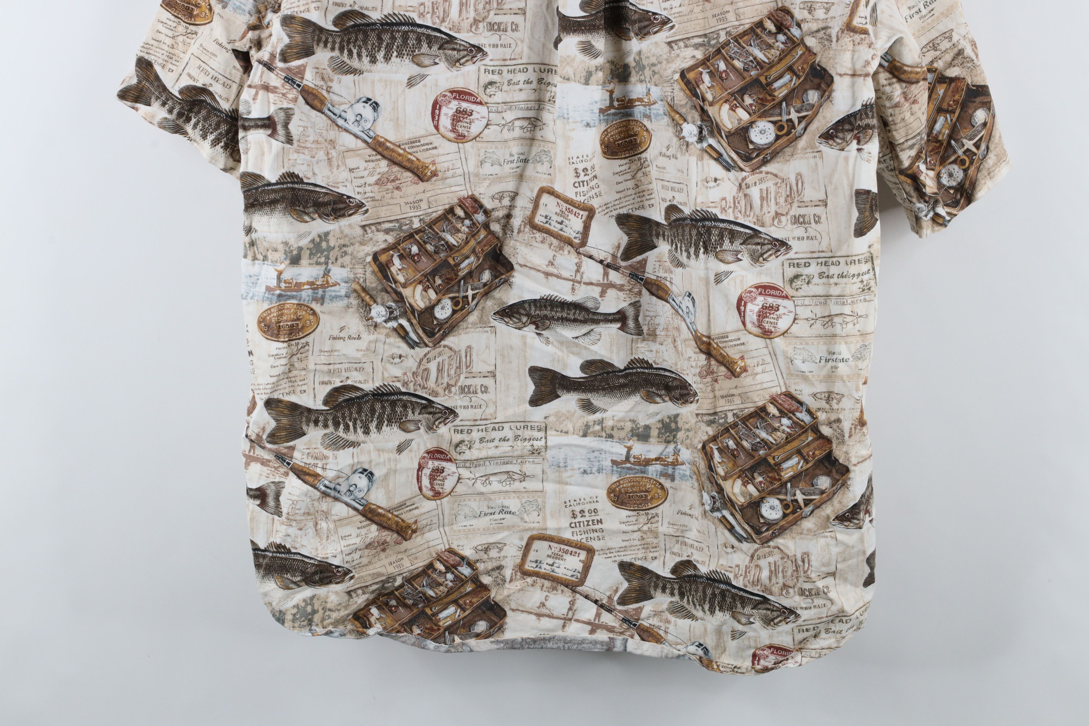 Vintage Vintage 90s Streetwear All Over Print Button Down Shirt Size US L / EU 52-54 / 3 - 10 Thumbnail