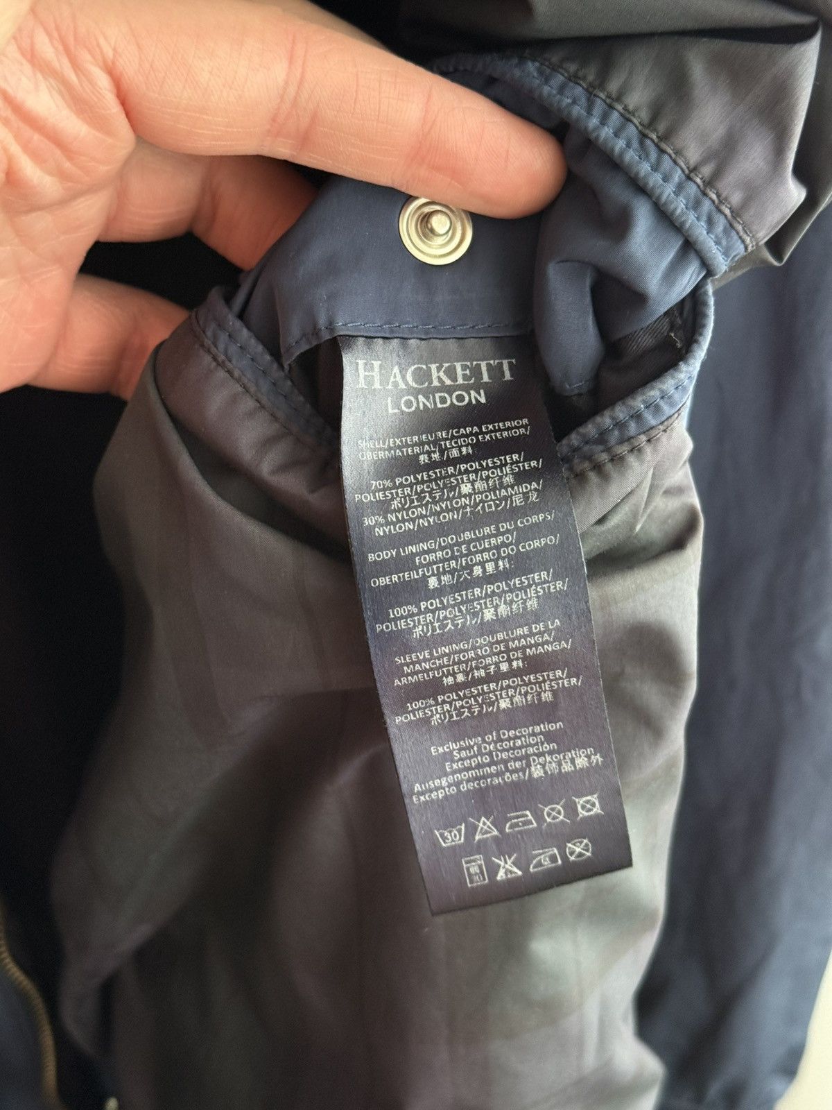 Hackett Hackett London Men's Nylon Light Jacket Windbreaker Size S Size US S / EU 44-46 / 1 - 9 Thumbnail