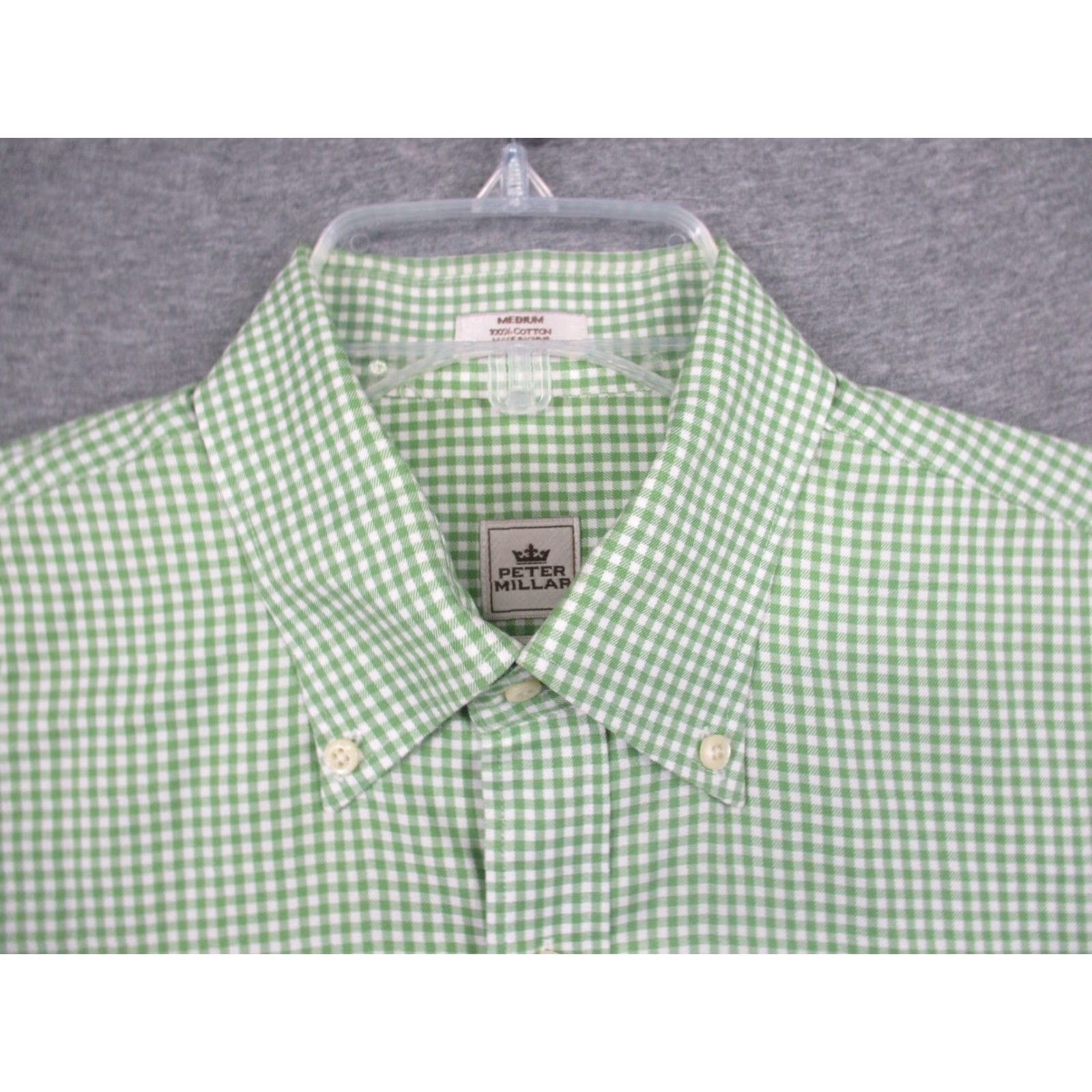 Peter Millar Peter Millar Shirt Medium Nanoluxe Green Plaid National Invitational Golf Shirt Mens Size US M / EU 48-50 / 2 - 3 Thumbnail