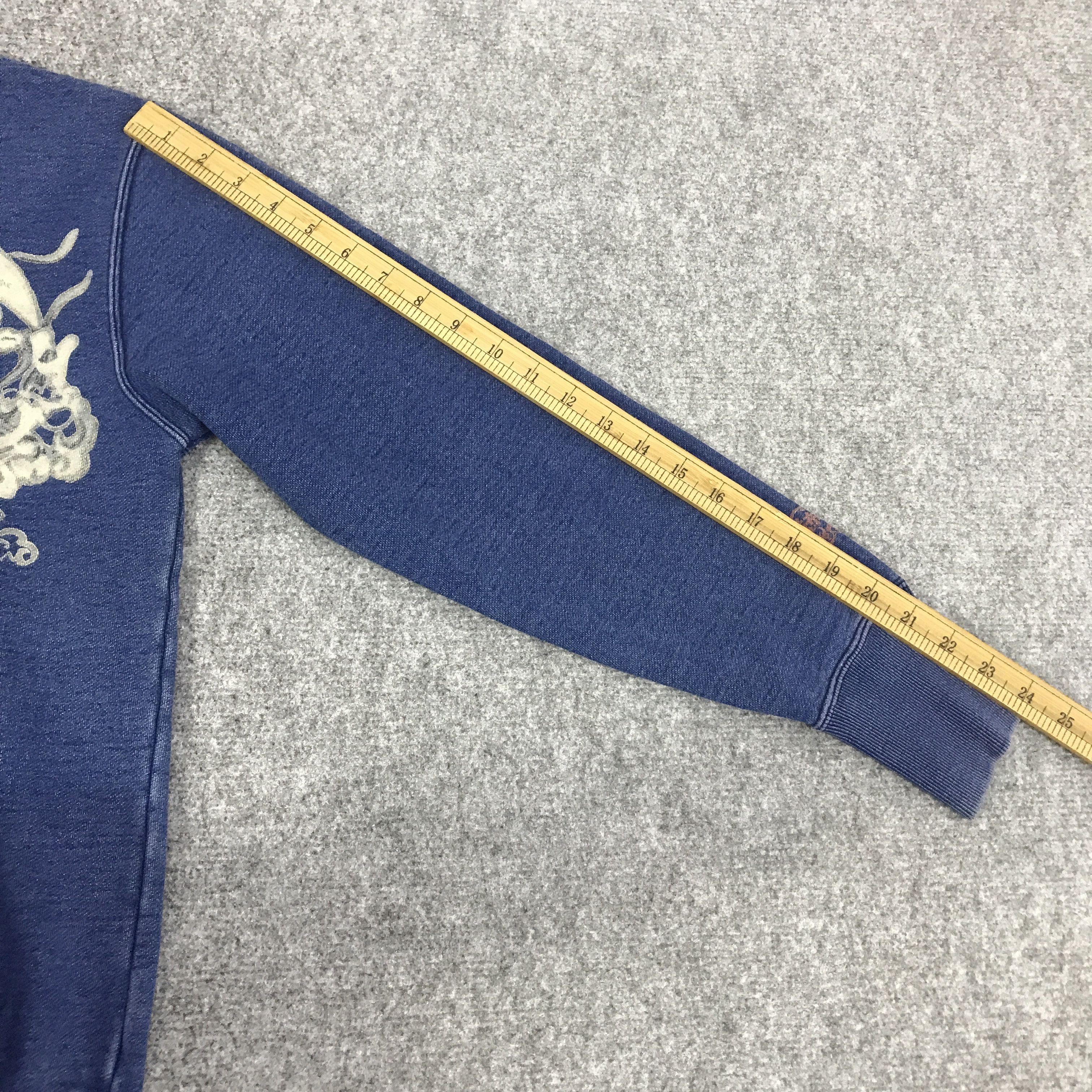 Japanese Brand JAPAN INDIGO HYPER REMIX RARE DESIGN SWEATSHIRT K87B8 Size US M / EU 48-50 / 2 - 6 Thumbnail