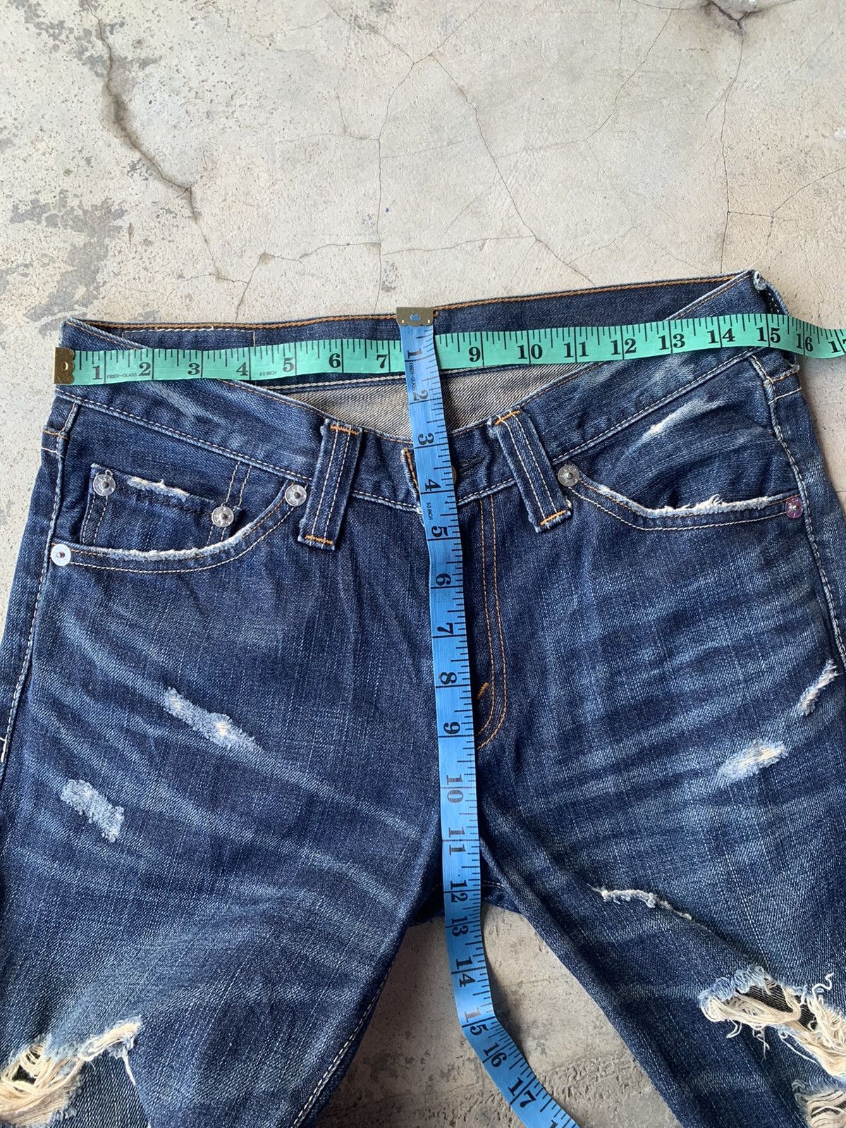 Levi's Hot 🔥 Flare Levi’s Lot 708 Distressed Jeans.. Size US 30 / EU 46 - 9 Thumbnail