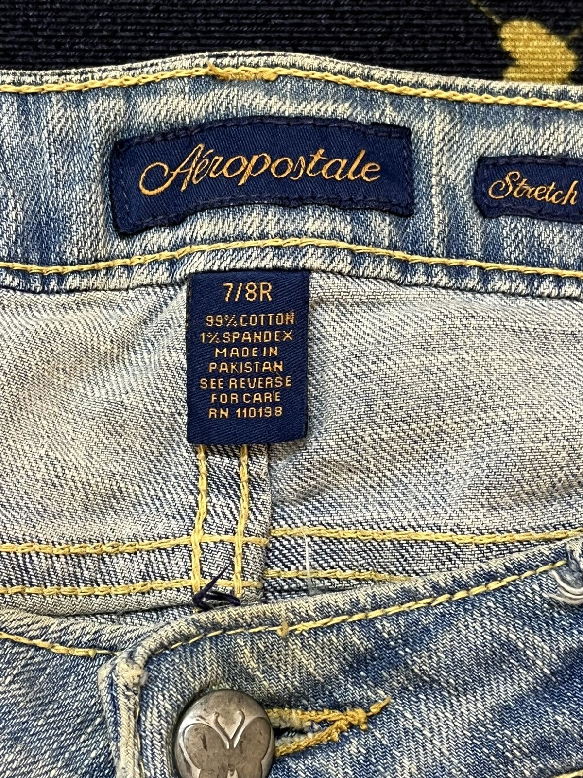 Aeropostale Vintage Aeropostale Flare Studded Blink Mudwash Denim Size US 33 - 8 Thumbnail